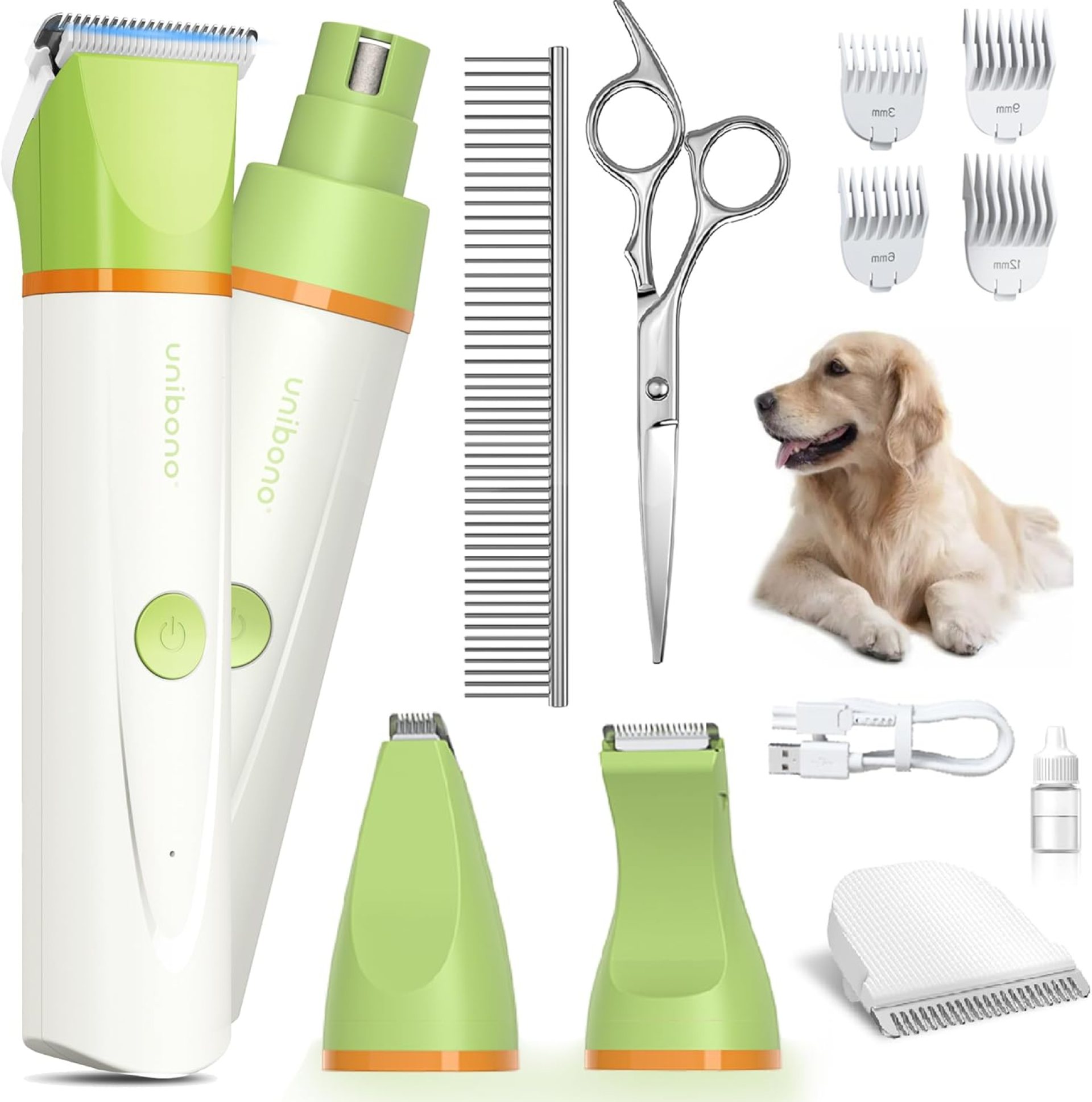 Dog Grooming Kit with Paw Trimmer, All-in-One Low Noise Electric Rechargeable Cordless Small Quiet Pet Clippers Foot Dog Hair Shaver with Stainless Steel Scissors and Comb for Dogs Cats at Home Dog Grooming Kit with Paw Trimmer, All-in-One Low Noise Electric Rechargeable Cordless Small Quiet Pet Clippers Foot Dog Hair Shaver with Stainless Steel Scissors and Comb for Dogs Cats at Home