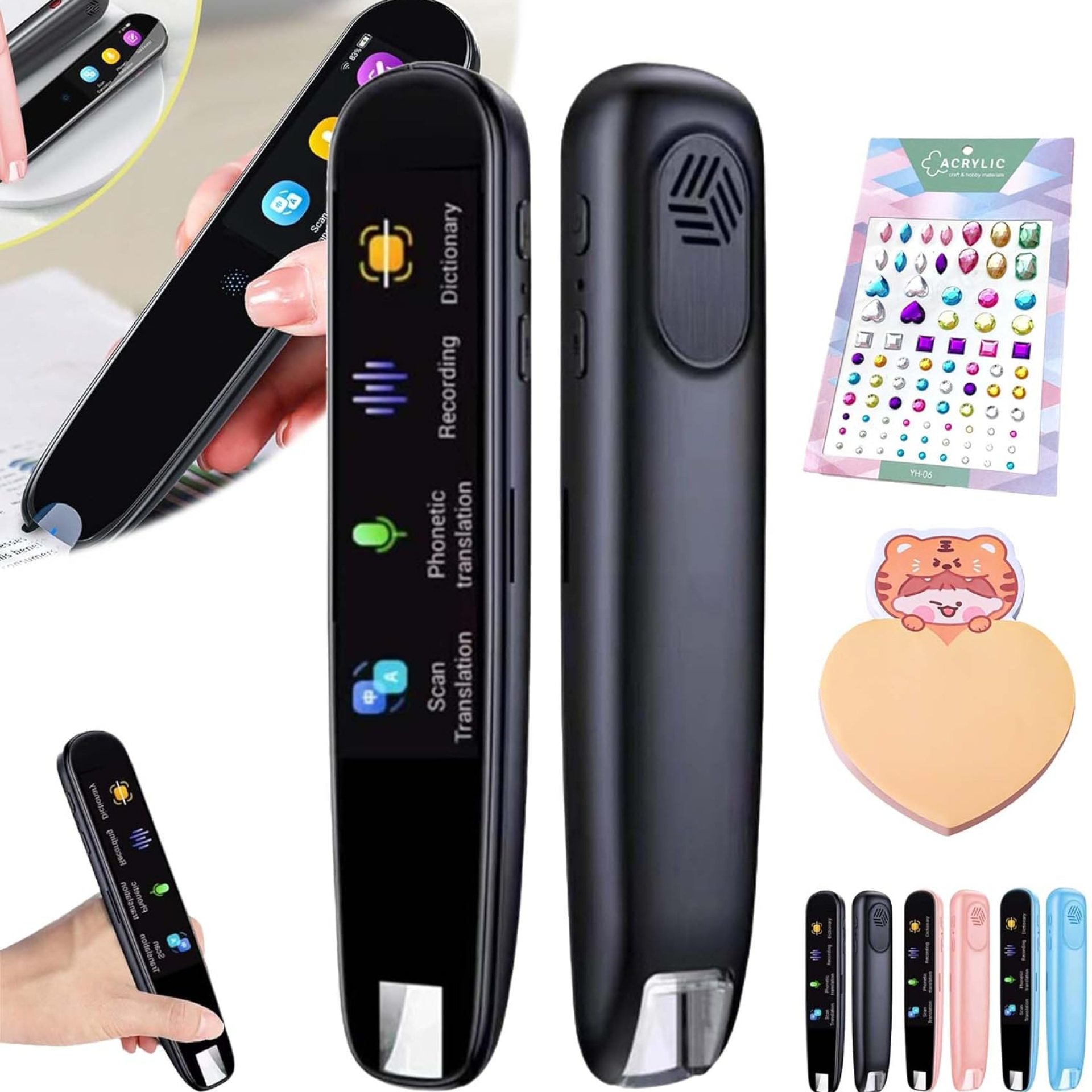 Amigopen Multipurpose Translation Device, 2 Way Vocie Translation, Real time Dictionary Pen Text to Speech Scanning Translation Pen Portable Language Voice Translator OCR Reading Pen (Black) Amigopen Multipurpose Translation Device, 2 Way Vocie Translation, Real time Dictionary Pen Text to Speech Scanning Translation Pen Portable Language Voice Translator OCR Reading Pen (Black)