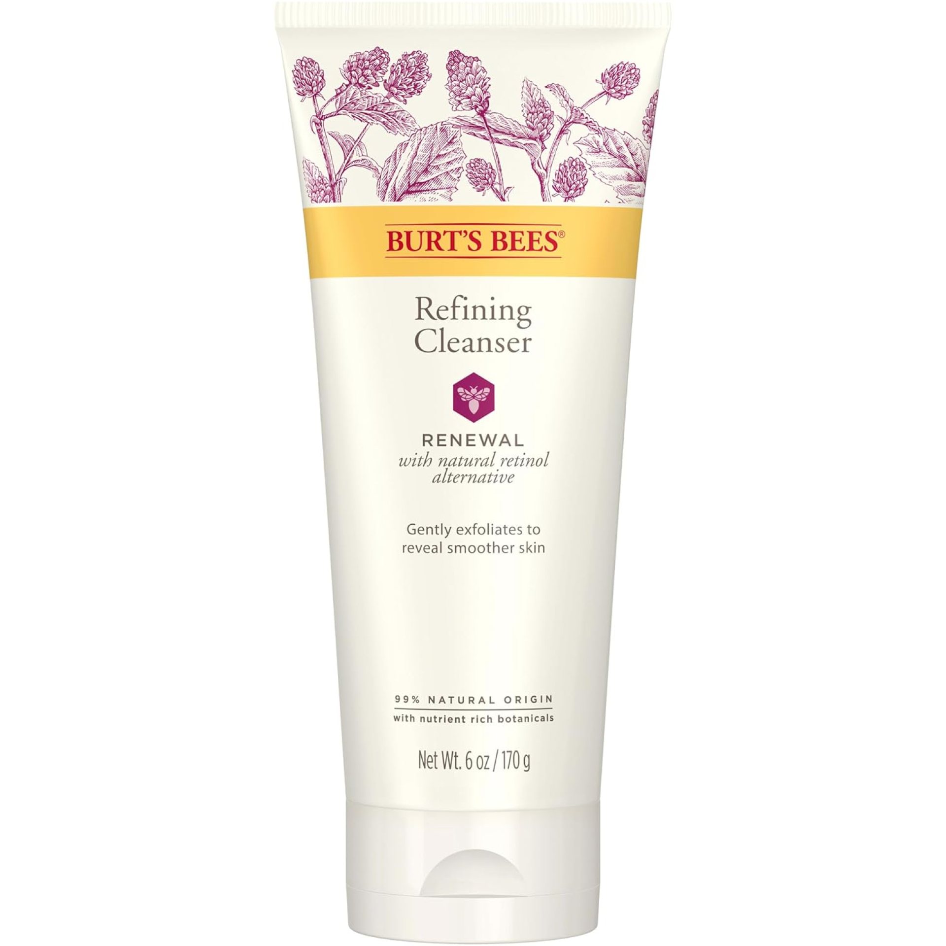 Burt’s Bees Renewal Refining Cleanser with Bakuchiol Natural Retinol Alternative, 6 Oz (Package May Vary) Burt’s Bees Renewal Refining Cleanser with Bakuchiol Natural Retinol Alternative, 6 Oz (Package May Vary)