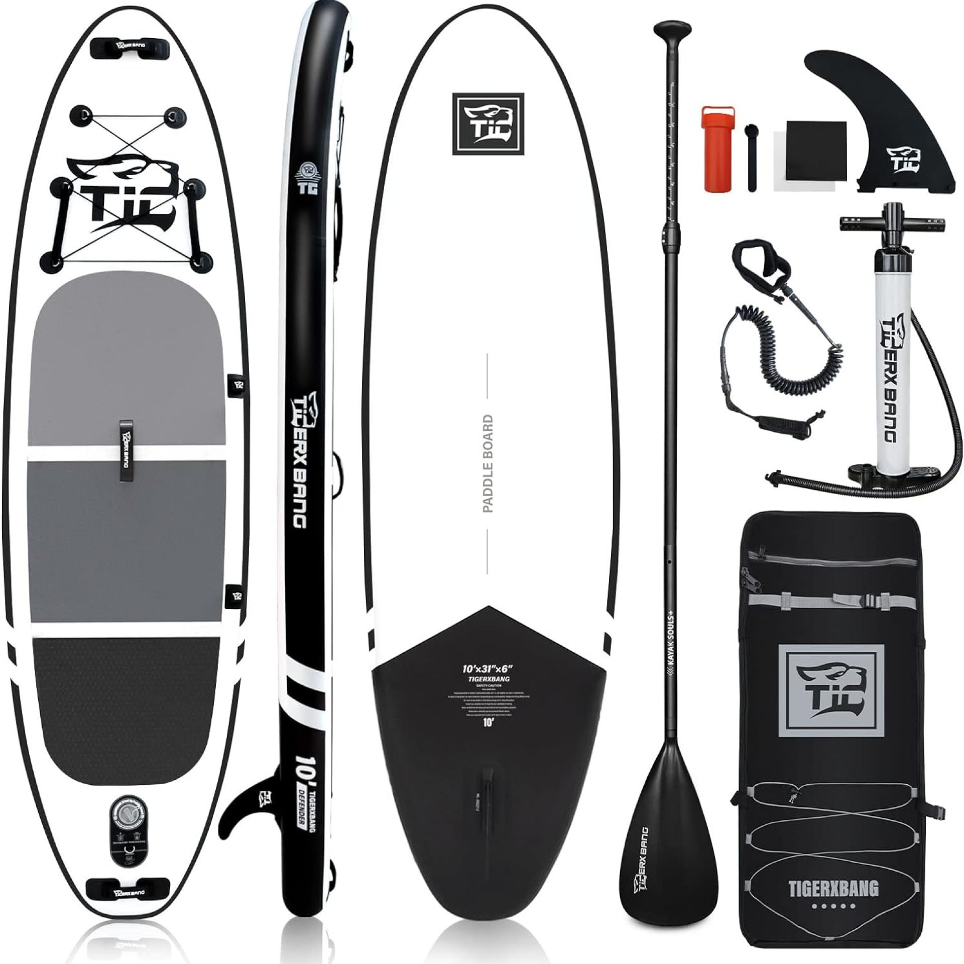 Inflatable Paddle Board with Premium SUP Board Accessories, Allround Paddle Boards for Adults/Kids,Stand Up Paddle Board Defender Collection Inflatable Paddle Board with Premium SUP Board Accessories, Allround Paddle Boards for Adults/Kids,Stand Up Paddle Board Defender Collection