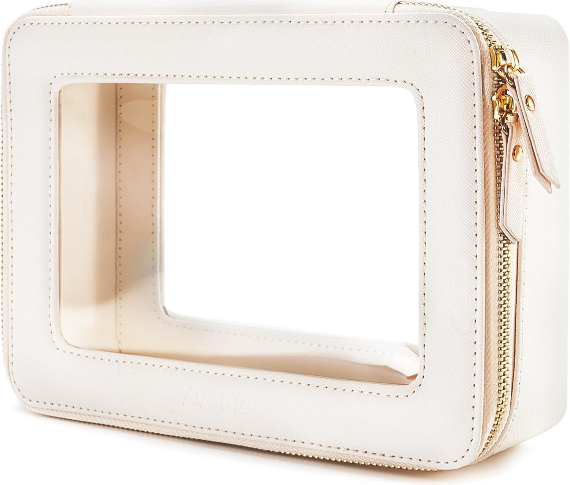 Aveniee Clear Makeup Bag Organizer, Travel Cosmetic Case Skincare Toiletry Bag for Women, Portable Make Up Pouch Car Organizer Bag with Zippers for Essentials(White) Aveniee Clear Makeup Bag Organizer, Travel Cosmetic Case Skincare Toiletry Bag for Women, Portable Make Up Pouch Car Organizer Bag with Zippers for Essentials(White)