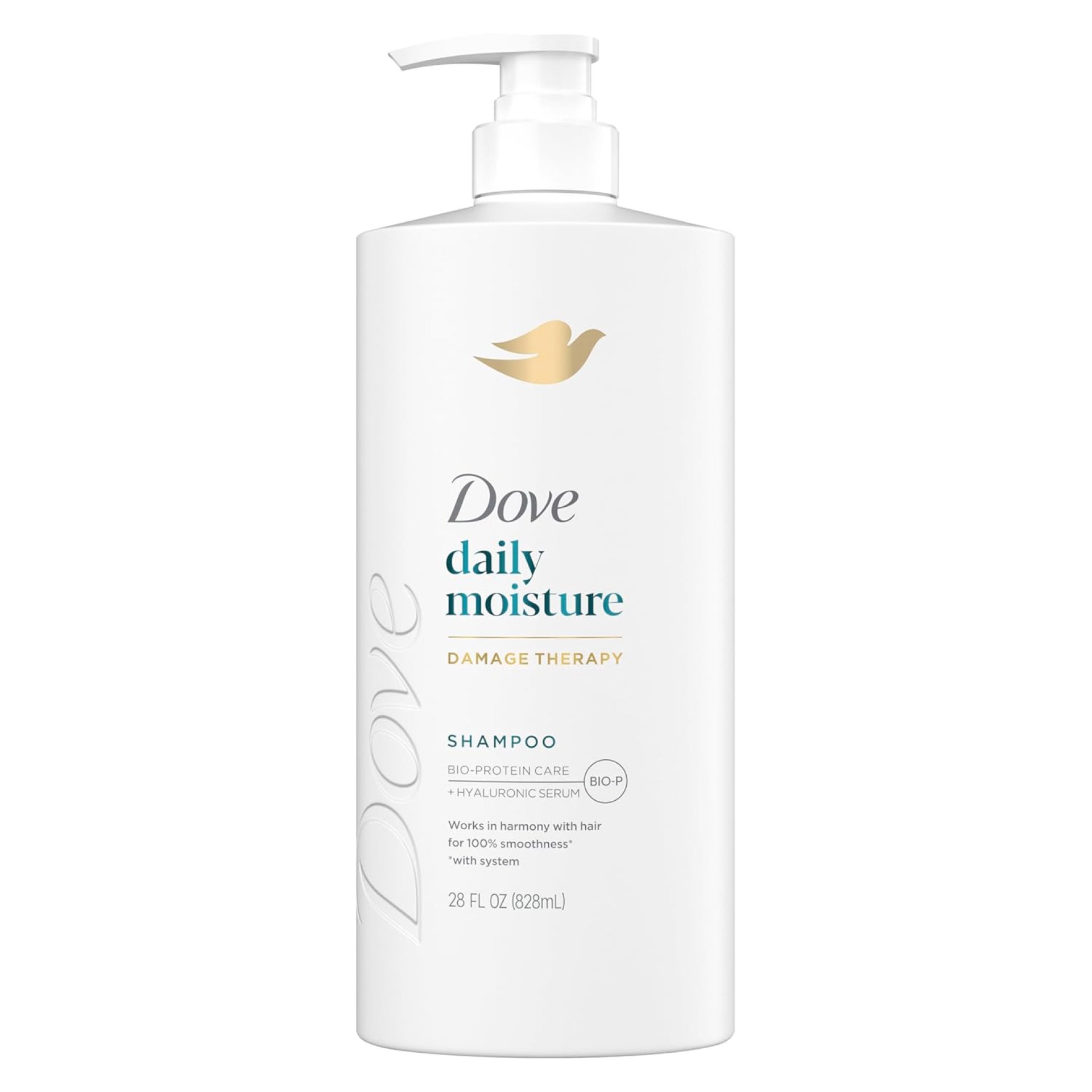 Dove Damage Therapy Shampoo Daily Moisture for Dry Hair with Bio-Protein Care Technology and Hyaluronic Serum 28 Fl Oz Dove Damage Therapy Shampoo Daily Moisture for Dry Hair with Bio-Protein Care Technology and Hyaluronic Serum 28 Fl Oz