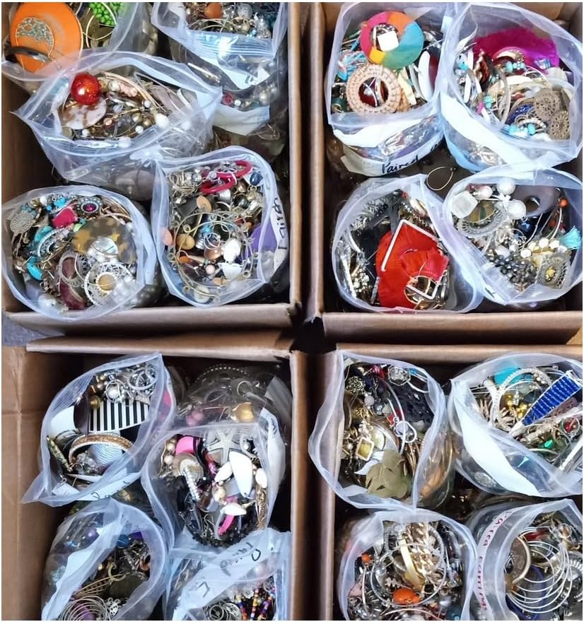 30 Pieces of Random Picked Jewelry, Wholesale Lot Collection for Women, Multi Style of Earrings Rings Bracelets or Necklaces, Classic Perfect Design Mixed Gift for Family and Friends MEH 30 Pieces of Random Picked Jewelry, Wholesale Lot Collection for Women, Multi Style of Earrings Rings Bracelets or Necklaces, Classic Perfect Design Mixed Gift for Family and Friends MEH