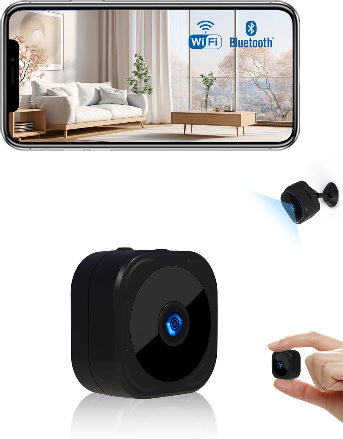 Mini Camera for Home 1080P HD Indoor Battery Mini Cameras Wireless WiFi Security Pet Camera APP Control Surveillance Camera for Room Nanny Cam with Motion Detection Night Vision Mini Camera for Home 1080P HD Indoor Battery Mini Cameras Wireless WiFi Security Pet Camera APP Control Surveillance Camera for Room Nanny Cam with Motion Detection Night Vision