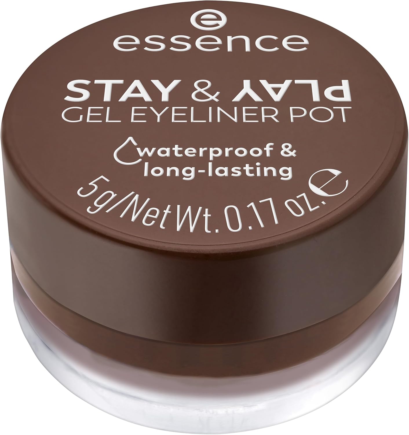 essence | Stay & Play Gel Eyeliner Pot | Waterproof, Long Lasting, Highly Pigmented | Vegan & Cruelty Free (02 | Brown) essence | Stay & Play Gel Eyeliner Pot | Waterproof, Long Lasting, Highly Pigmented | Vegan & Cruelty Free (02 | Brown)
