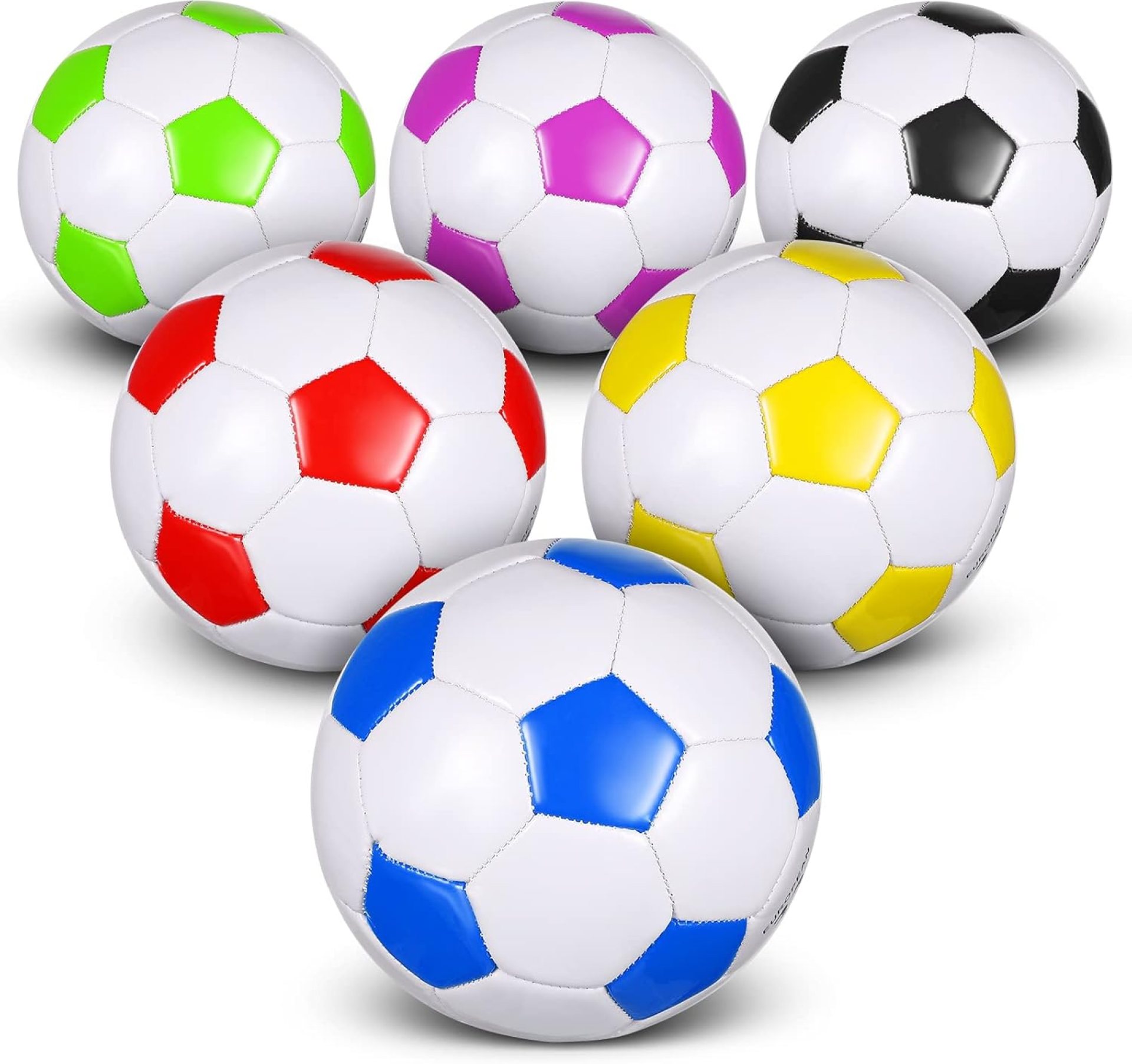 Deekin 6 Pcs Soccer Ball Bulk with Pump Teamwork Outdoor Sport Game Training Soccer Ball Bulk for School Sport Teen Adult Child Deekin 6 Pcs Soccer Ball Bulk with Pump Teamwork Outdoor Sport Game Training Soccer Ball Bulk for School Sport Teen Adult Child
