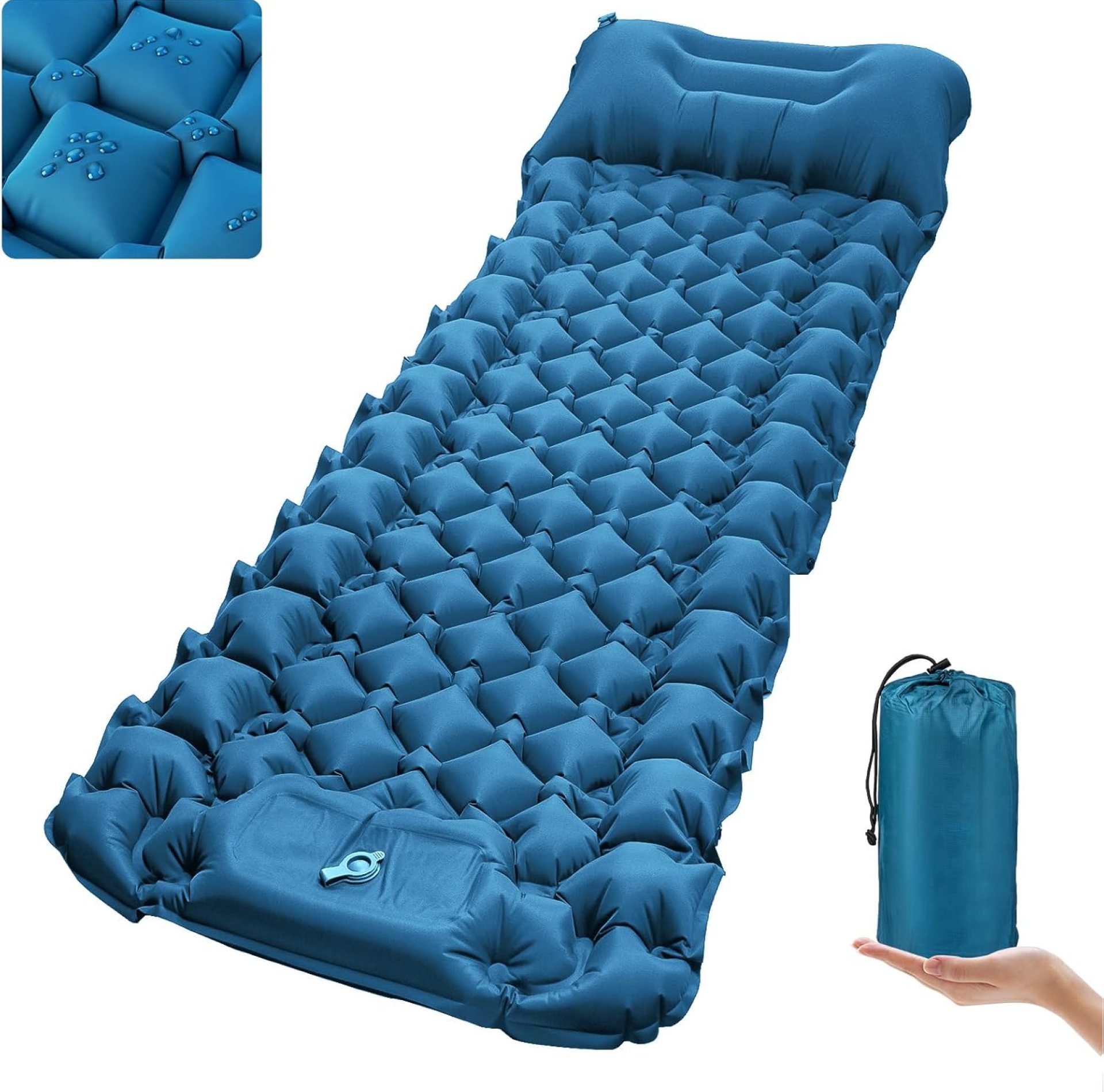 covacure Sleeping Pad for Camping – Ultralight Self-Inflating Camping Pad Mat with Built-in Foot Pump, Durable & Waterproof Camping Air Mattress for Hiking covacure Sleeping Pad for Camping – Ultralight Self-Inflating Camping Pad Mat with Built-in Foot Pump, Durable & Waterproof Camping Air Mattress for Hiking