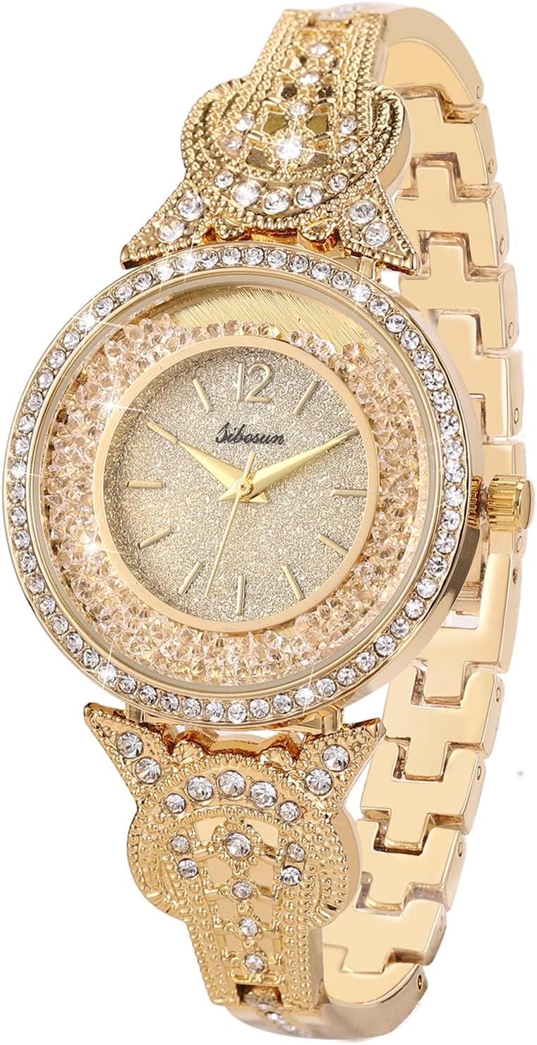 SIBOSUN Watches for Women Women’s Wrist Watches Bracelet Fashion Bangle Womens Watch/Iced Out Watch Diamond Watches for Men Luxury Mens/Womens Watches Unisex Crystal Stainless Steel Bling Men SIBOSUN Watches for Women Women’s Wrist Watches Bracelet Fashion Bangle Womens Watch/Iced Out Watch Diamond Watches for Men Luxury Mens/Womens Watches Unisex Crystal Stainless Steel Bling Men