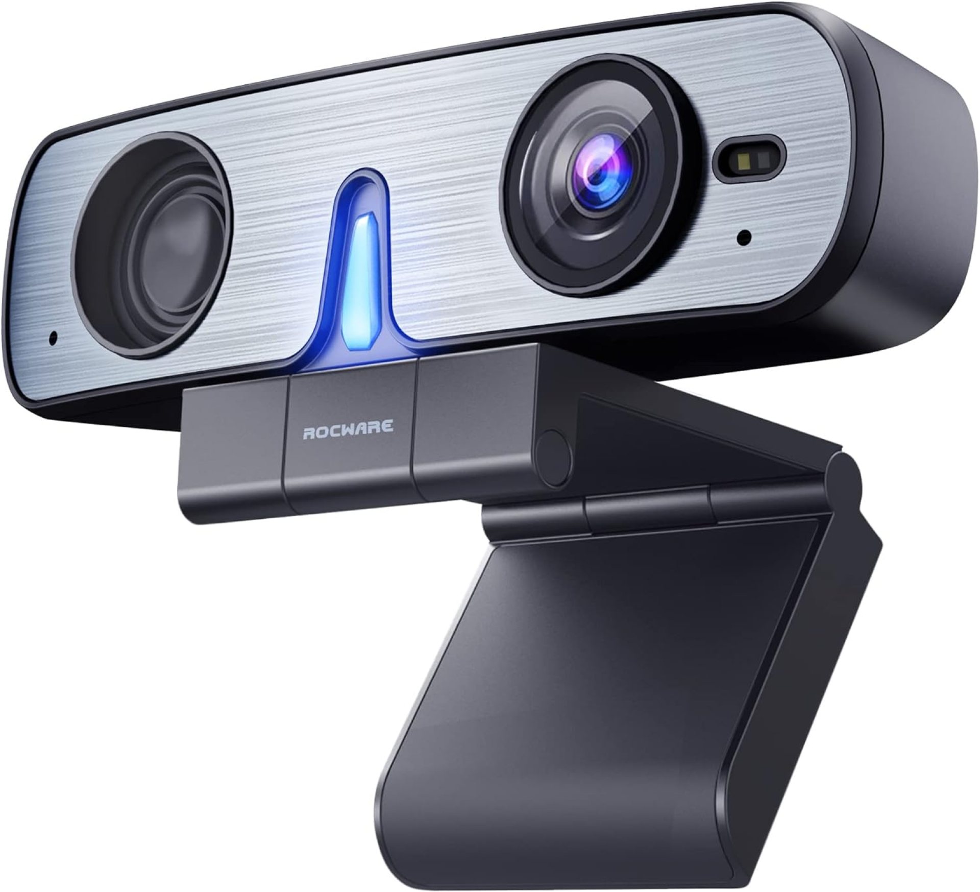 ROCWARE RC08 2K Webcam with Speaker, Webcam for PC, HD Web Cam with Noise Reduction Mic/Harman Speaker/4X Eptz/Privacy Cover/0.2S Auto-Focus/Low Illumination, Computer Camera for Zoom/Teams/Meeting ROCWARE RC08 2K Webcam with Speaker, Webcam for PC, HD Web Cam with Noise Reduction Mic/Harman Speaker/4X Eptz/Privacy Cover/0.2S Auto-Focus/Low Illumination, Computer Camera for Zoom/Teams/Meeting