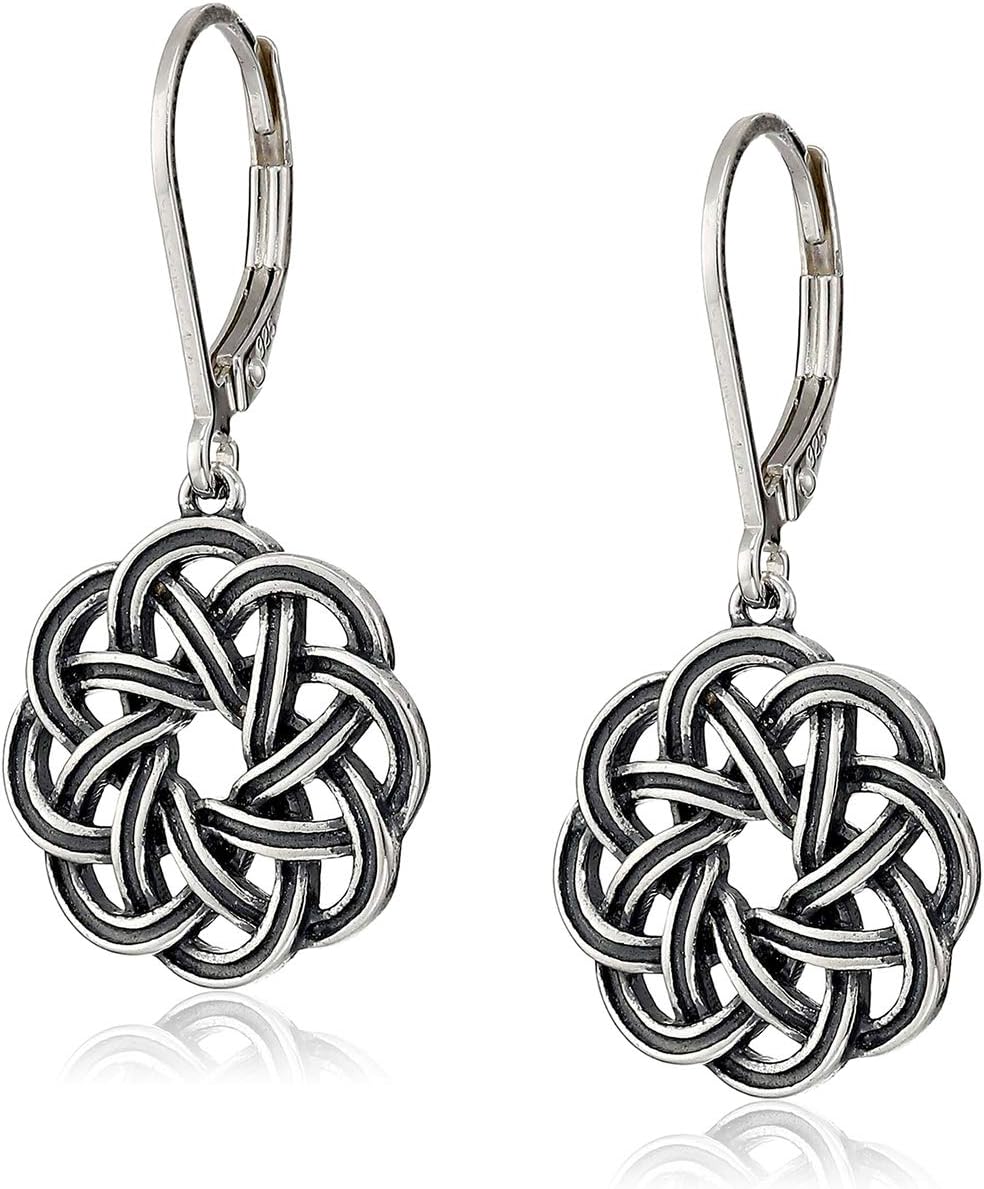 Amazon Essentials .925 Sterling Silver Dangle Earrings for Women, Trendy Drop Women Earrings Hypoallergenic Nickel-Free Jewelry – Lightweight Leverback Celtic Knot Design Jewelry Amazon Essentials .925 Sterling Silver Dangle Earrings for Women, Trendy Drop Women Earrings Hypoallergenic Nickel-Free Jewelry – Lightweight Leverback Celtic Knot Design Jewelry