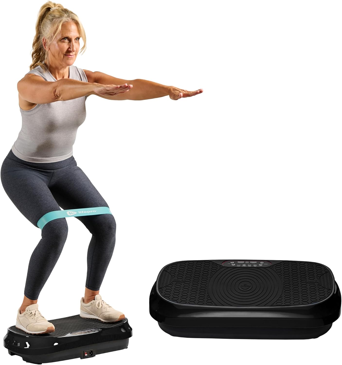 LifePro Waver Mini Vibration Plate Exercise Machine – Portable Full Body Vibration Platform for Home & Travel Workouts, Weight Loss, Toning & Wellness, with 2 Loop Bands & 4 Resistance Bands LifePro Waver Mini Vibration Plate Exercise Machine – Portable Full Body Vibration Platform for Home & Travel Workouts, Weight Loss, Toning & Wellness, with 2 Loop Bands & 4 Resistance Bands