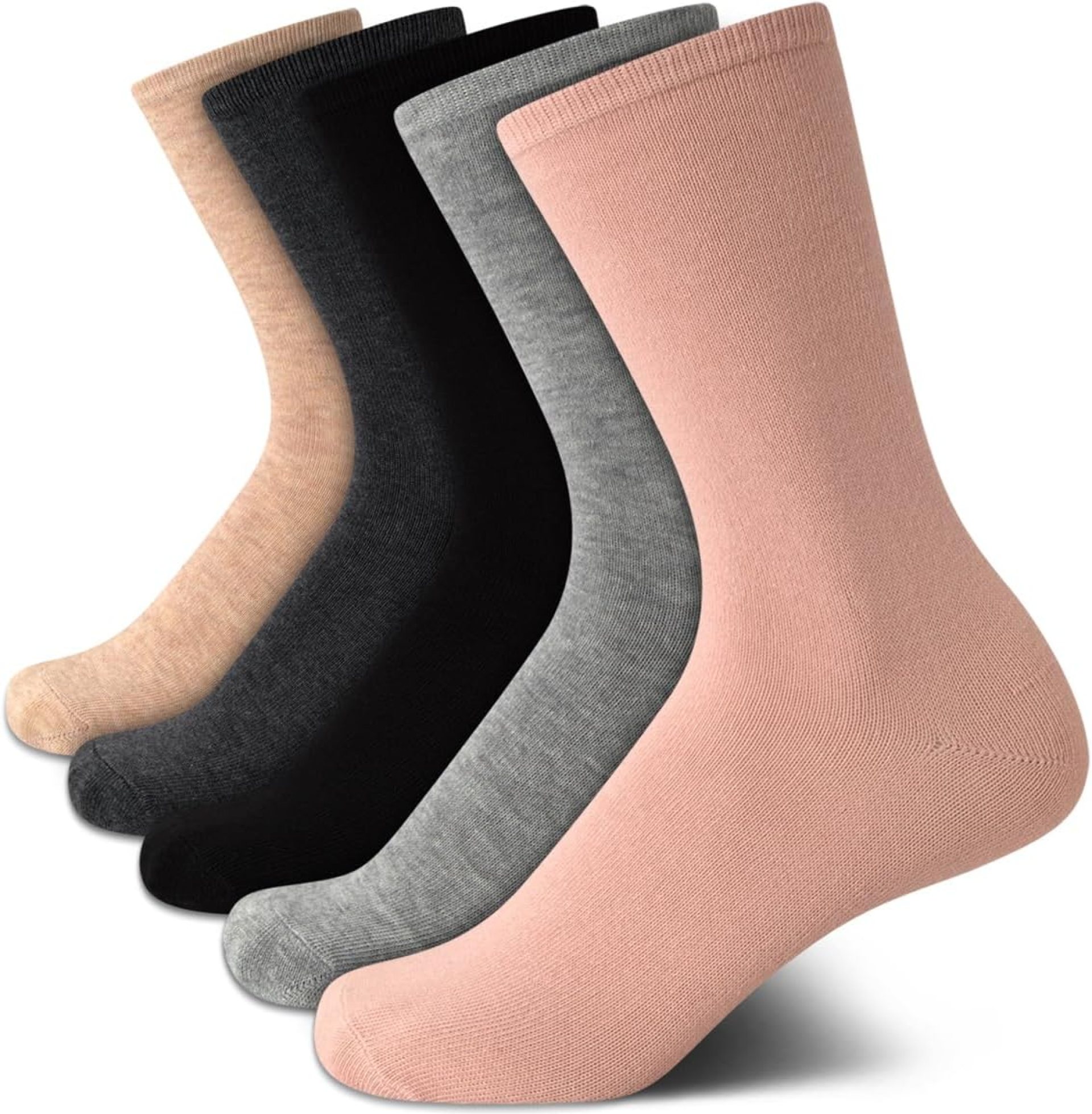 Steve Madden Women’s Crew Socks – 5 Pack Super Soft Moisture Wicking Breathable Trouser Boot Sock (Sizes: 5-10) Steve Madden Women’s Crew Socks – 5 Pack Super Soft Moisture Wicking Breathable Trouser Boot Sock (Sizes: 5-10)