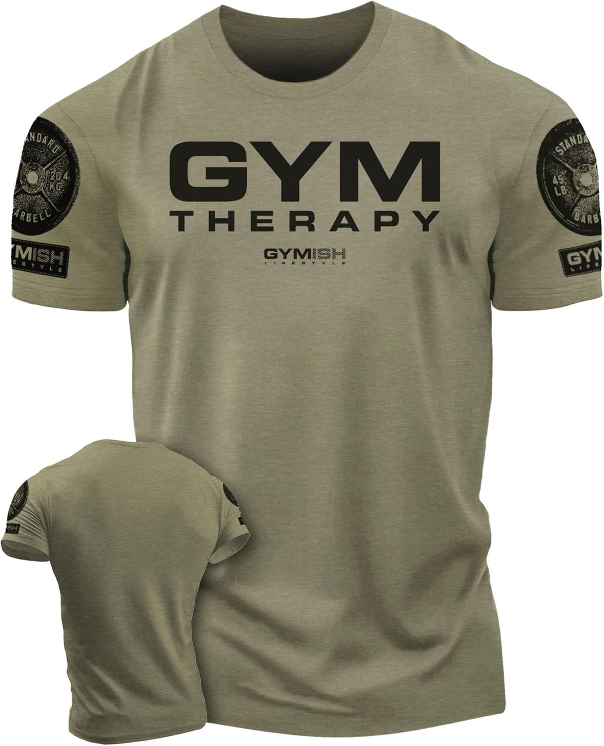 Gymish Lifestyle Gym Therapy Workout Shirts for Men, Lifting T-Shirt for Gym Workout Gymish Lifestyle Gym Therapy Workout Shirts for Men, Lifting T-Shirt for Gym Workout