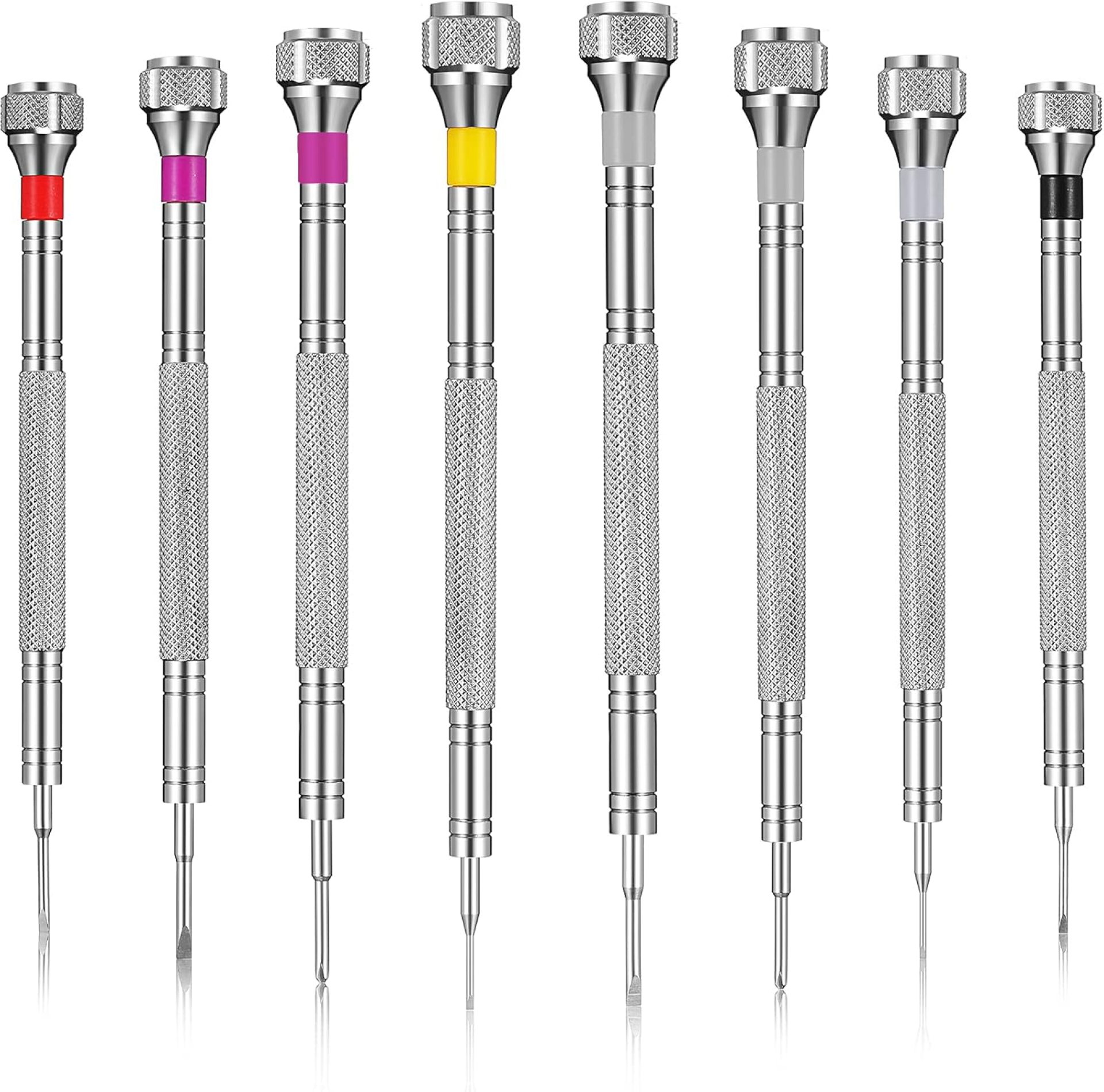 8 Pieces Precision Screwdriver, Jewelers Screwdriver Set, Watch Repair Screwdriver Set 0.6-1.6 mm, Micro Screwdriver for Watch Repair, Eyeglasses Repair, Jewelry Work, Electronics Repair 8 Pieces Precision Screwdriver, Jewelers Screwdriver Set, Watch Repair Screwdriver Set 0.6-1.6 mm, Micro Screwdriver for Watch Repair, Eyeglasses Repair, Jewelry Work, Electronics Repair