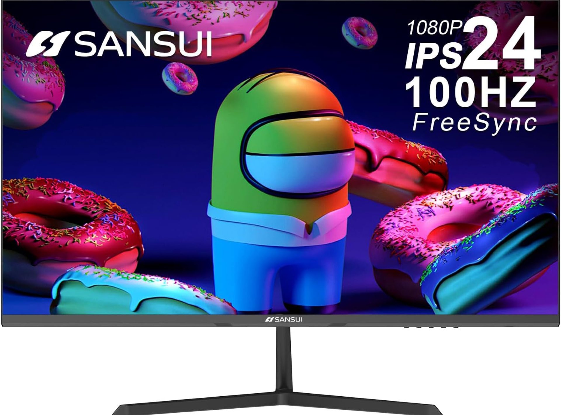 SANSUI Monitor 24 inch 100Hz IPS 1080P Computer Monitor HDMI VGA HDR Tilt Adjustable/VESA Compatible, for Game and Office (ES-24X3AL HDMI Cable Included) SANSUI Monitor 24 inch 100Hz IPS 1080P Computer Monitor HDMI VGA HDR Tilt Adjustable/VESA Compatible, for Game and Office (ES-24X3AL HDMI Cable Included)