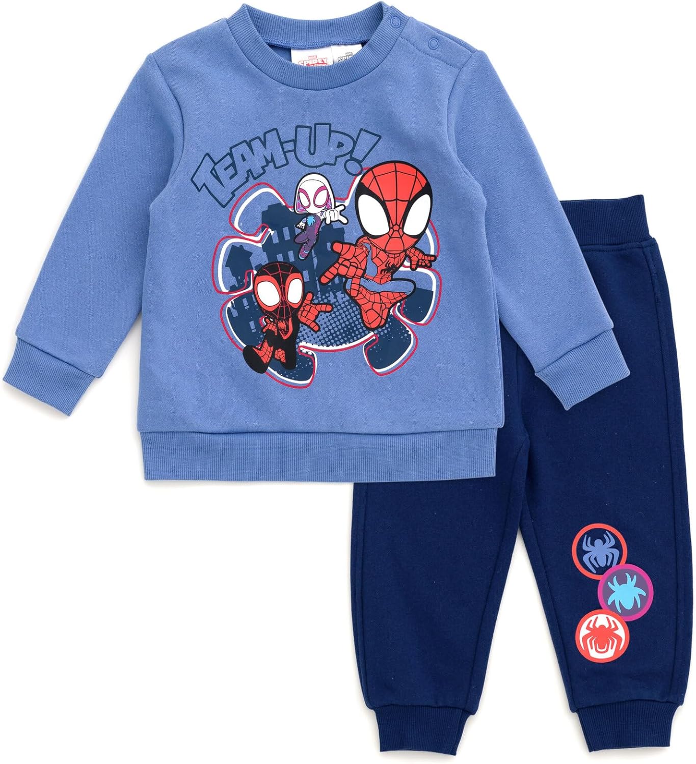 Marvel Spidey and His Amazing Friends Fleece Sweatshirt and Jogger Pants Outfit Set Toddler to Big Kid Sizes (2T – 14-16) Marvel Spidey and His Amazing Friends Fleece Sweatshirt and Jogger Pants Outfit Set Toddler to Big Kid Sizes (2T – 14-16)