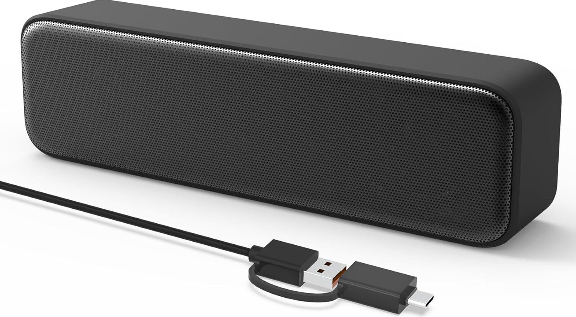 Computer Speakers for Desktop PC, External Speakers for Laptop, Mini Computer Soundbar for PC, Wired USB Plug in Speakers with Loud Sound, Deep Bass, Wide Compatibility – Bult-in USB C to USB Adapter Computer Speakers for Desktop PC, External Speakers for Laptop, Mini Computer Soundbar for PC, Wired USB Plug in Speakers with Loud Sound, Deep Bass, Wide Compatibility – Bult-in USB C to USB Adapter