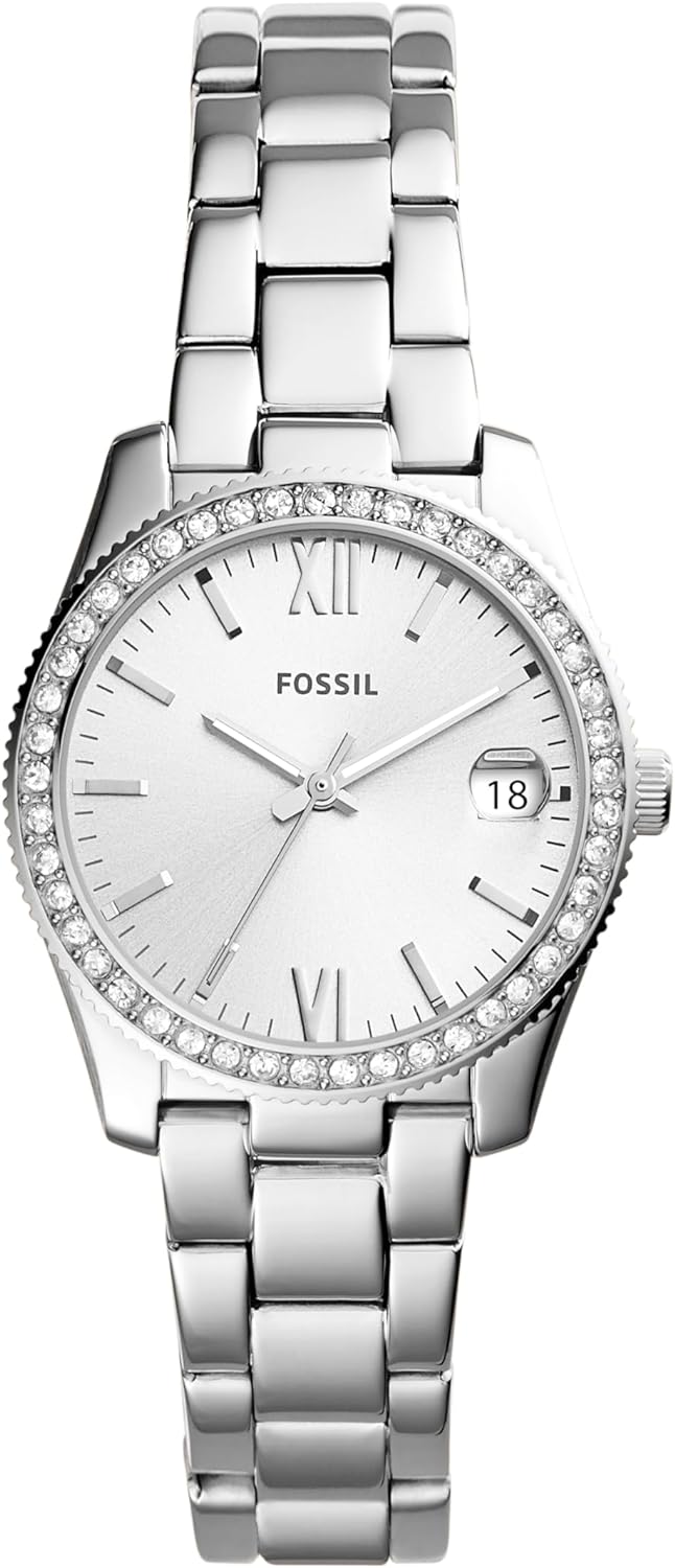 Fossil Scarlette Women’s Sports Watch with Stainless Steel Bracelet or Genuine Leather Band Fossil Scarlette Women’s Sports Watch with Stainless Steel Bracelet or Genuine Leather Band