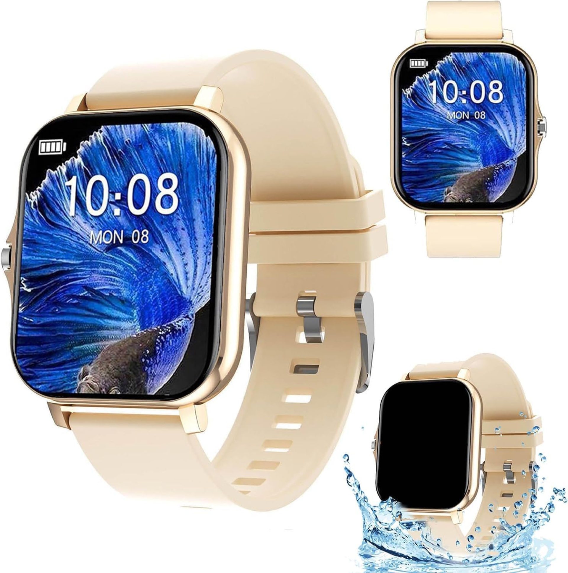 Deals of The Day Clearance, Smart Watch (Answer/Make Calls), 2025 Newest 1.7Inch Fitness Tracker for iPhone Android, Multiple Sports Modes, IP67 Waterproof, Smart Watches for Women Men Deals of The Day Clearance, Smart Watch (Answer/Make Calls), 2025 Newest 1.7Inch Fitness Tracker for iPhone Android, Multiple Sports Modes, IP67 Waterproof, Smart Watches for Women Men