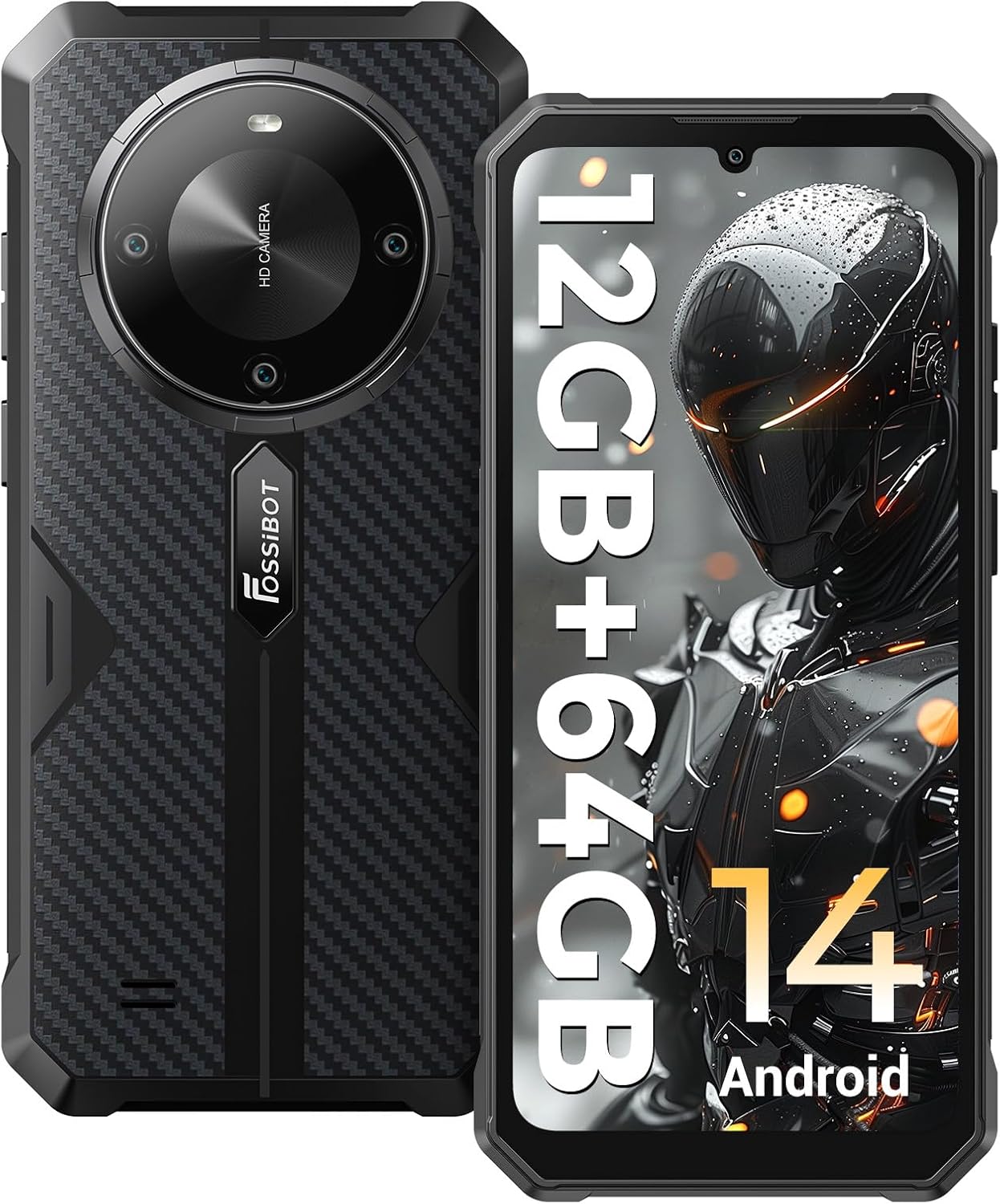 FOSSIBOT F105 Rugged Smartphone Unlocked, Android 14, 10300mAh Large Battery 12+64GB/128GB Storage 6.75″ FHD Display 8MP+20MP Camera IP68/IP69K Waterproof Cell Phone 4G Dual SIM OTG FOSSIBOT F105 Rugged Smartphone Unlocked, Android 14, 10300mAh Large Battery 12+64GB/128GB Storage 6.75″ FHD Display 8MP+20MP Camera IP68/IP69K Waterproof Cell Phone 4G Dual SIM OTG