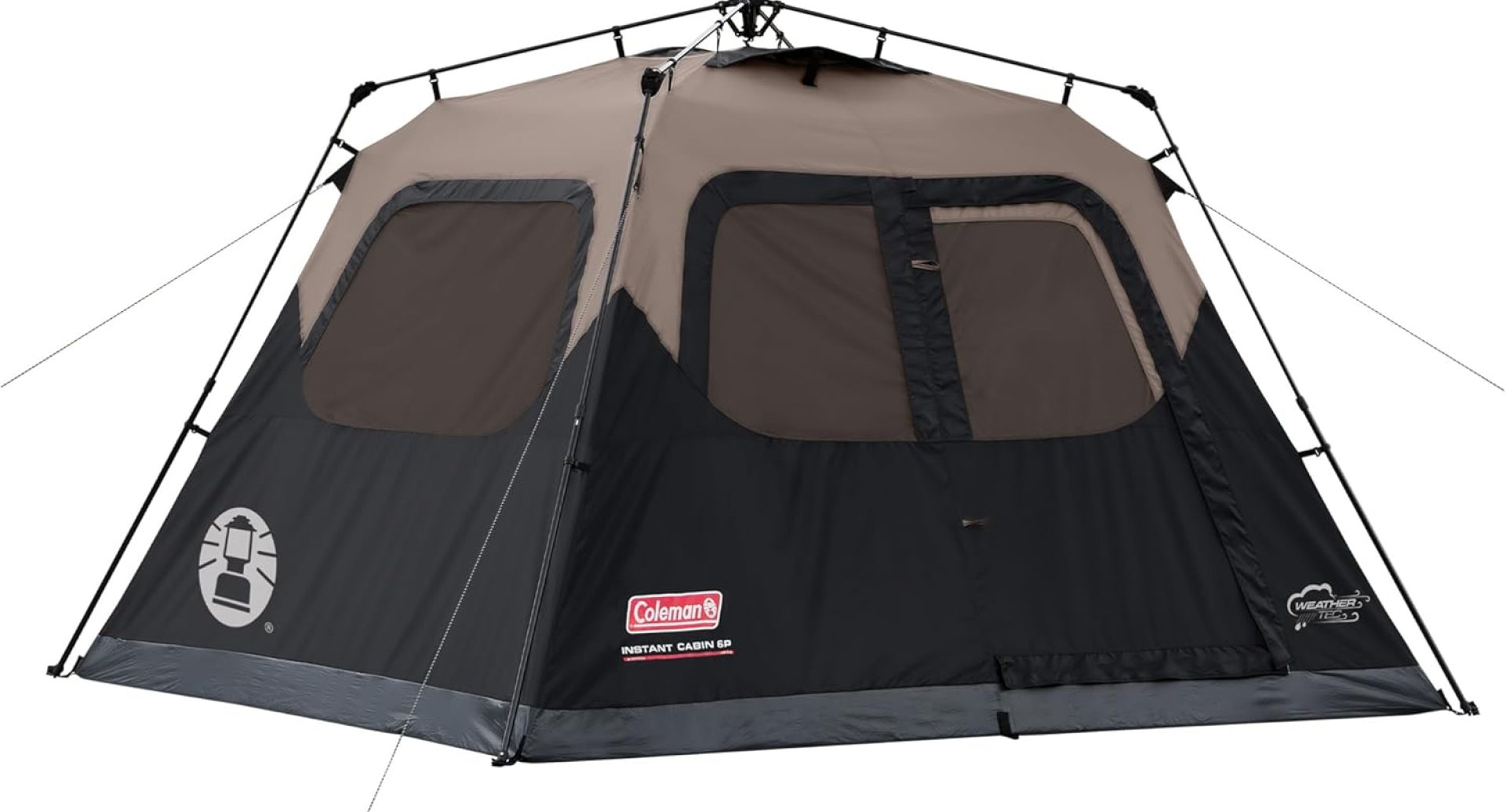 Coleman Instant Tent with 1-Minute Setup, 10-Person Tent with Pre-Attached Poles, Air Vent, & Carry Bag Coleman Instant Tent with 1-Minute Setup, 10-Person Tent with Pre-Attached Poles, Air Vent, & Carry Bag