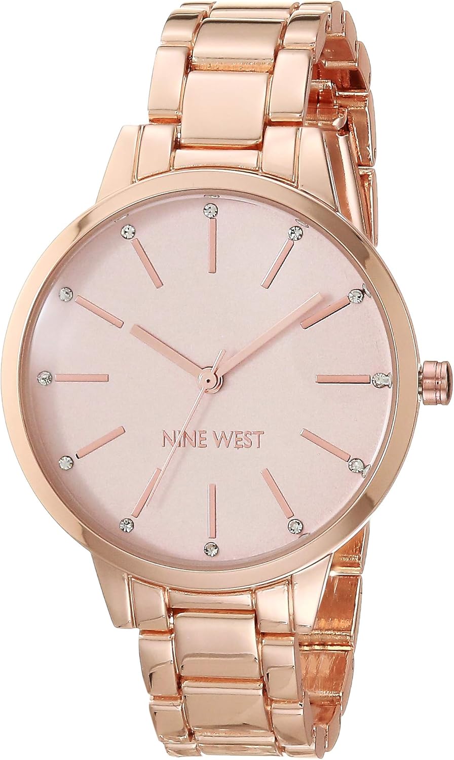 Nine West Women’s Floral Dial Bracelet Watch Nine West Women’s Floral Dial Bracelet Watch