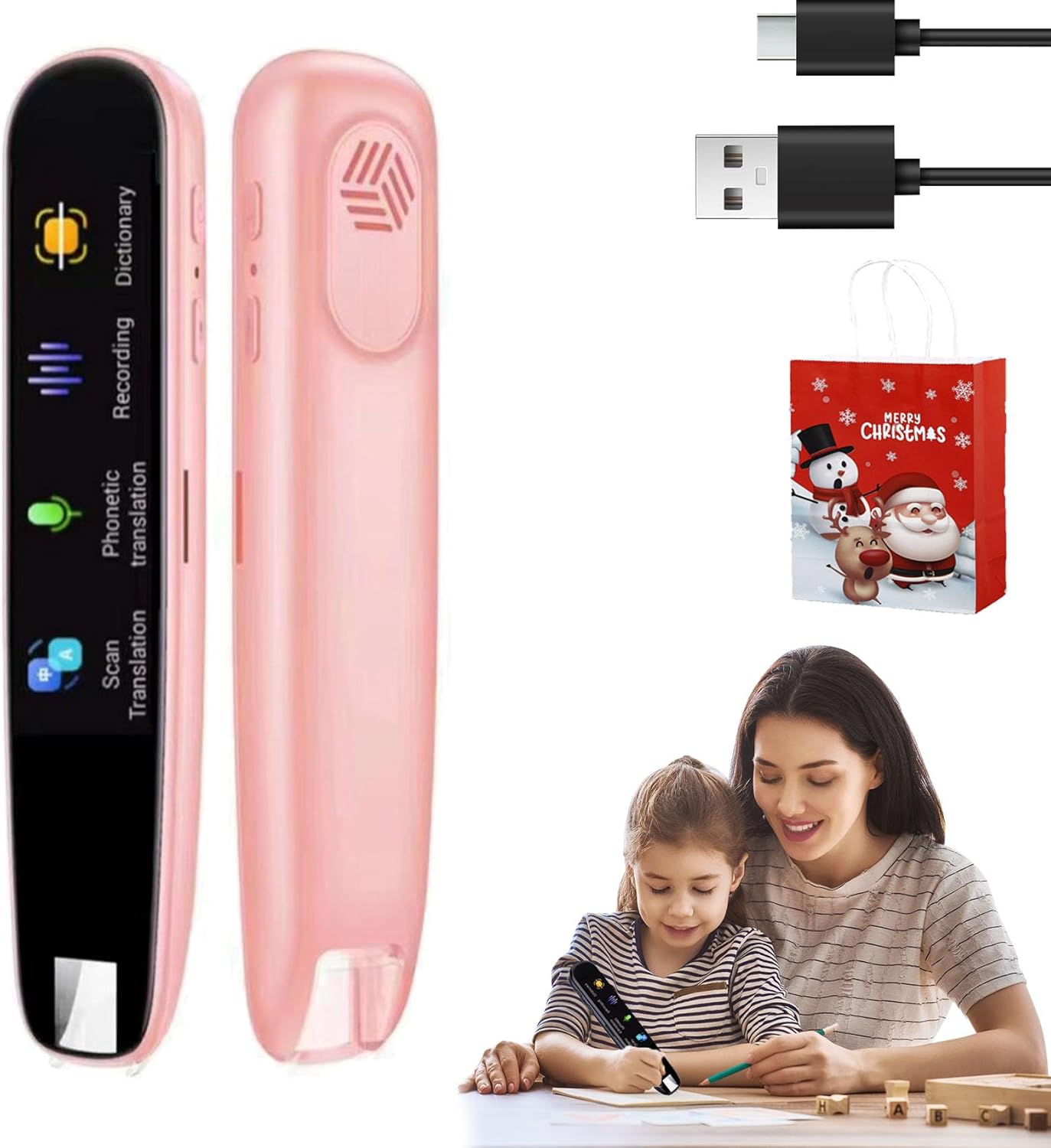 Travel Translator Pen – Regal Maison Travel Translator Pen, 112 Language Translator Device with Touch Screen, Effortlessly Communicate and Navigate in Any Foreign Country (Pink) Travel Translator Pen – Regal Maison Travel Translator Pen, 112 Language Translator Device with Touch Screen, Effortlessly Communicate and Navigate in Any Foreign Country (Pink)