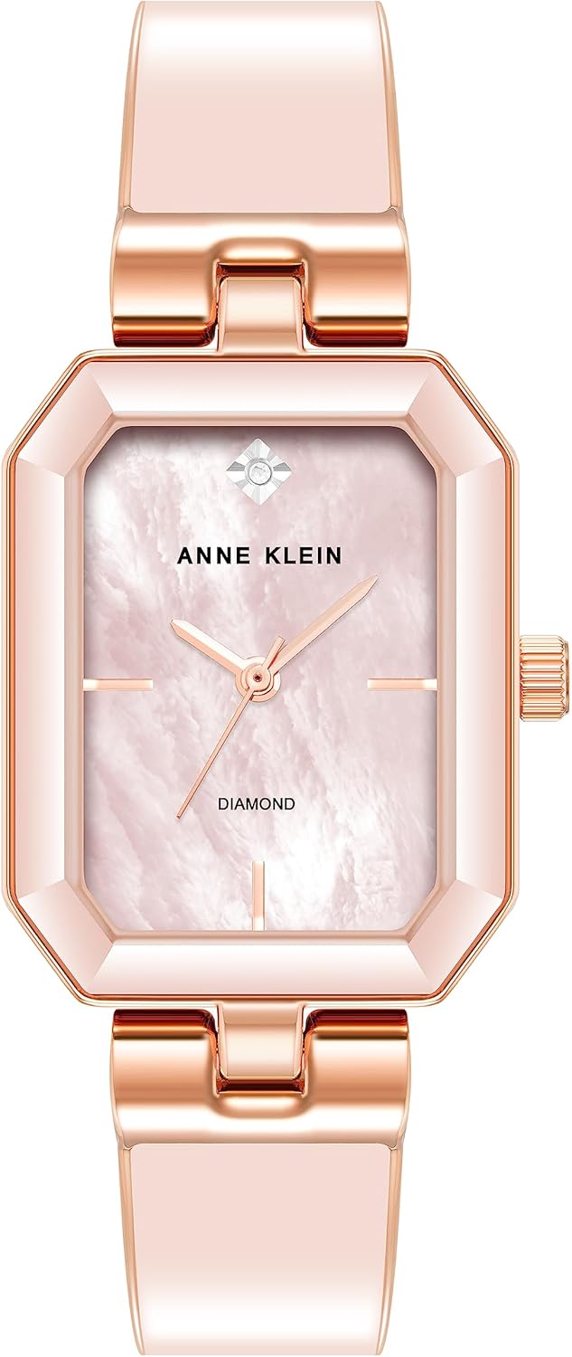 Anne Klein Women’s Genuine Diamond Dial Bangle Watch Anne Klein Women’s Genuine Diamond Dial Bangle Watch