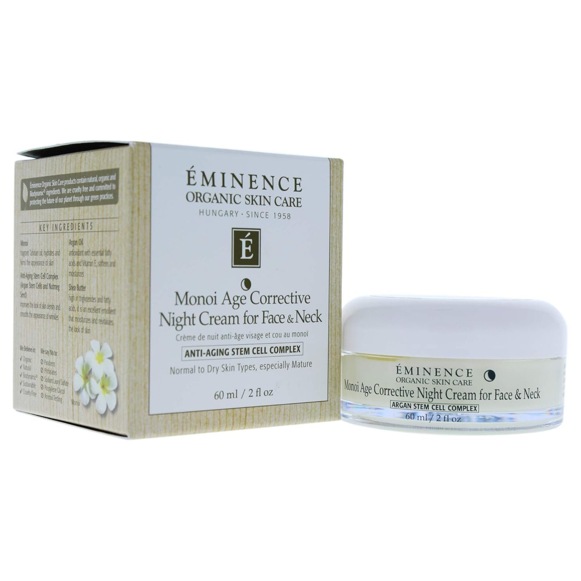 Eminence Organic Skincare Monoi Age Corrective Night Cream, 2 Ounce Eminence Organic Skincare Monoi Age Corrective Night Cream, 2 Ounce
