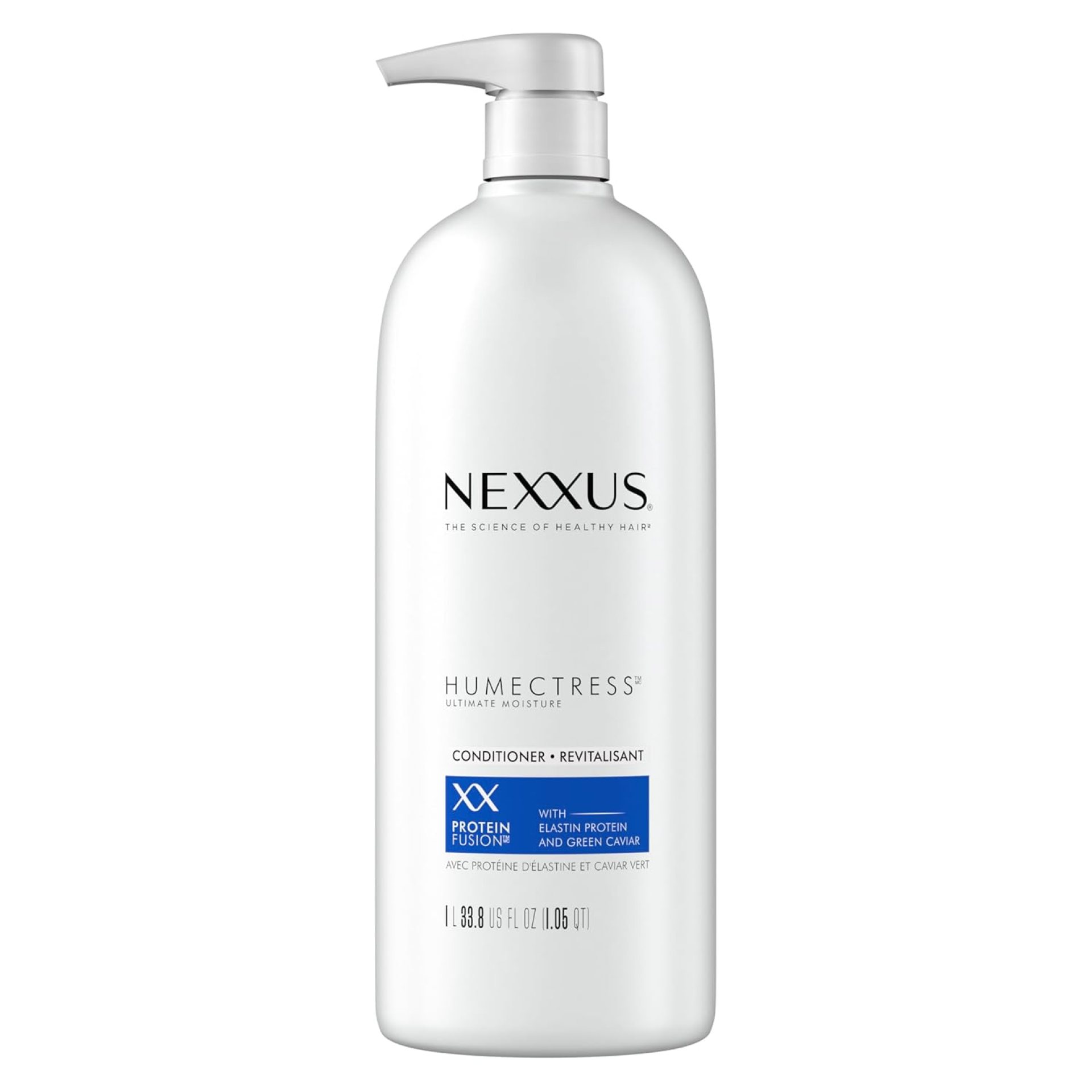 Nexxus Humectress Moisturizing Conditioner Ultimate Moisture for Dry Hair Moisturizing ProteinFusion with Elastin Protein and Green Caviar 33.8 oz Nexxus Humectress Moisturizing Conditioner Ultimate Moisture for Dry Hair Moisturizing ProteinFusion with Elastin Protein and Green Caviar 33.8 oz