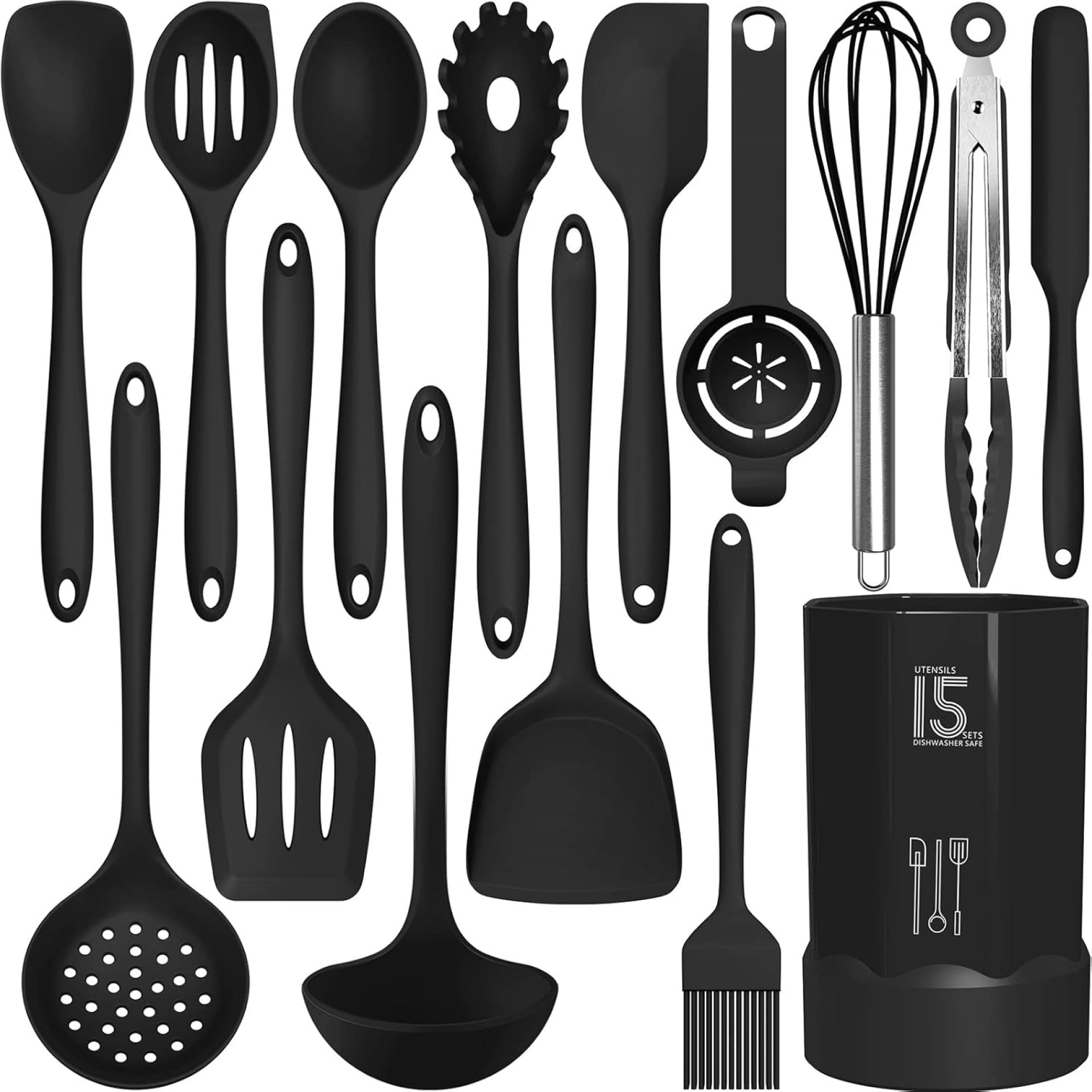 Silicone Cooking Utensils Set – 446°F Heat Resistant Kitchen Utensils,Turner Tongs,Spatula,Spoon,Brush,Whisk,Kitchen Utensil Gadgets Tools Set for Nonstick Cookware,Dishwasher Safe (BPA Free) Silicone Cooking Utensils Set – 446°F Heat Resistant Kitchen Utensils,Turner Tongs,Spatula,Spoon,Brush,Whisk,Kitchen Utensil Gadgets Tools Set for Nonstick Cookware,Dishwasher Safe (BPA Free)