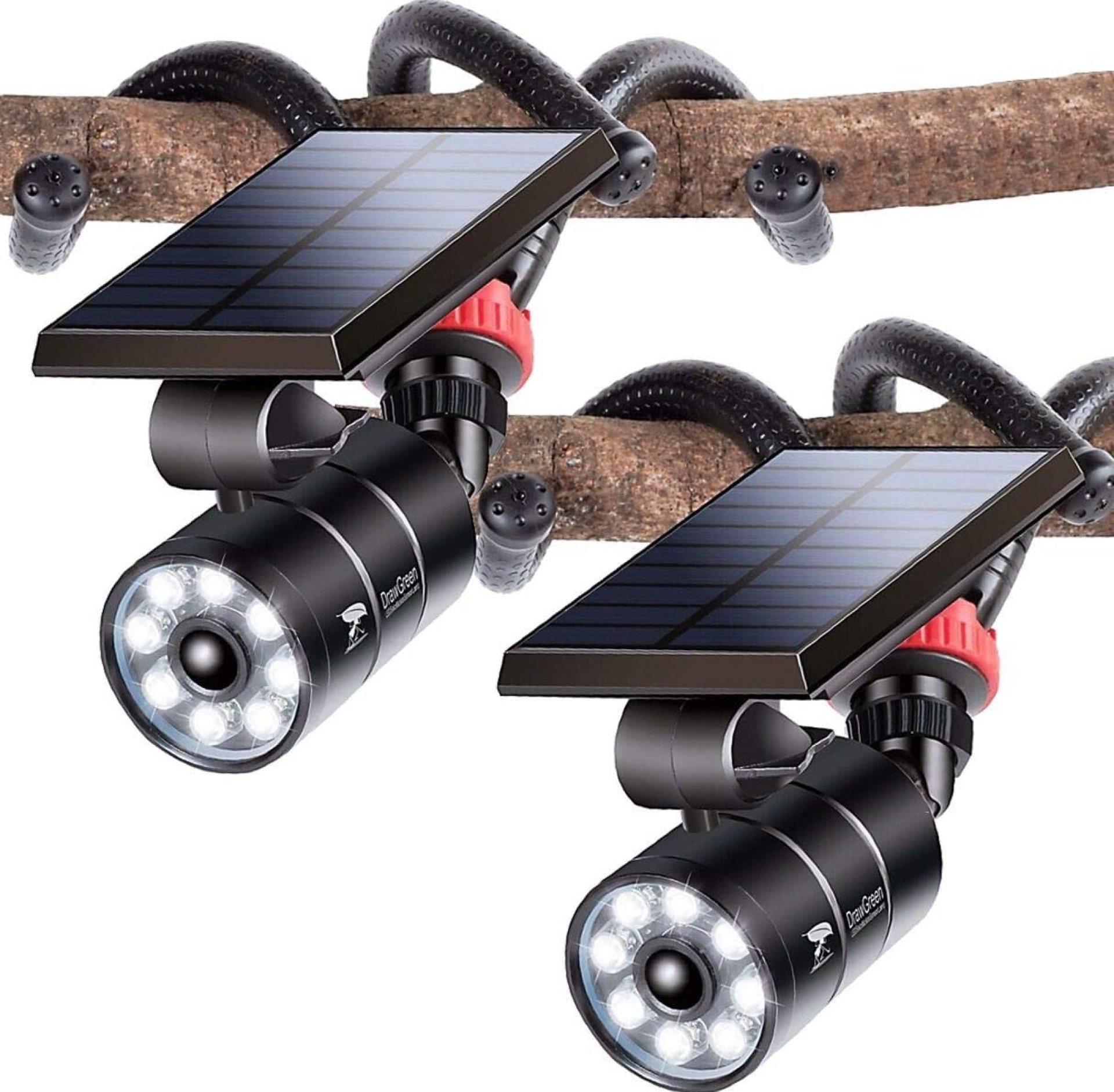 Solar Camping Lights Waterproof for Outside, Aluminum Alloy Outdoor Motion Sensor Light, 100-DAY Free Refund Solar Spot Light Outdoor with 8 Lens LED for Patio, Camp, Fence, Deck, Post(2Pack) Solar Camping Lights Waterproof for Outside, Aluminum Alloy Outdoor Motion Sensor Light, 100-DAY Free Refund Solar Spot Light Outdoor with 8 Lens LED for Patio, Camp, Fence, Deck, Post(2Pack)