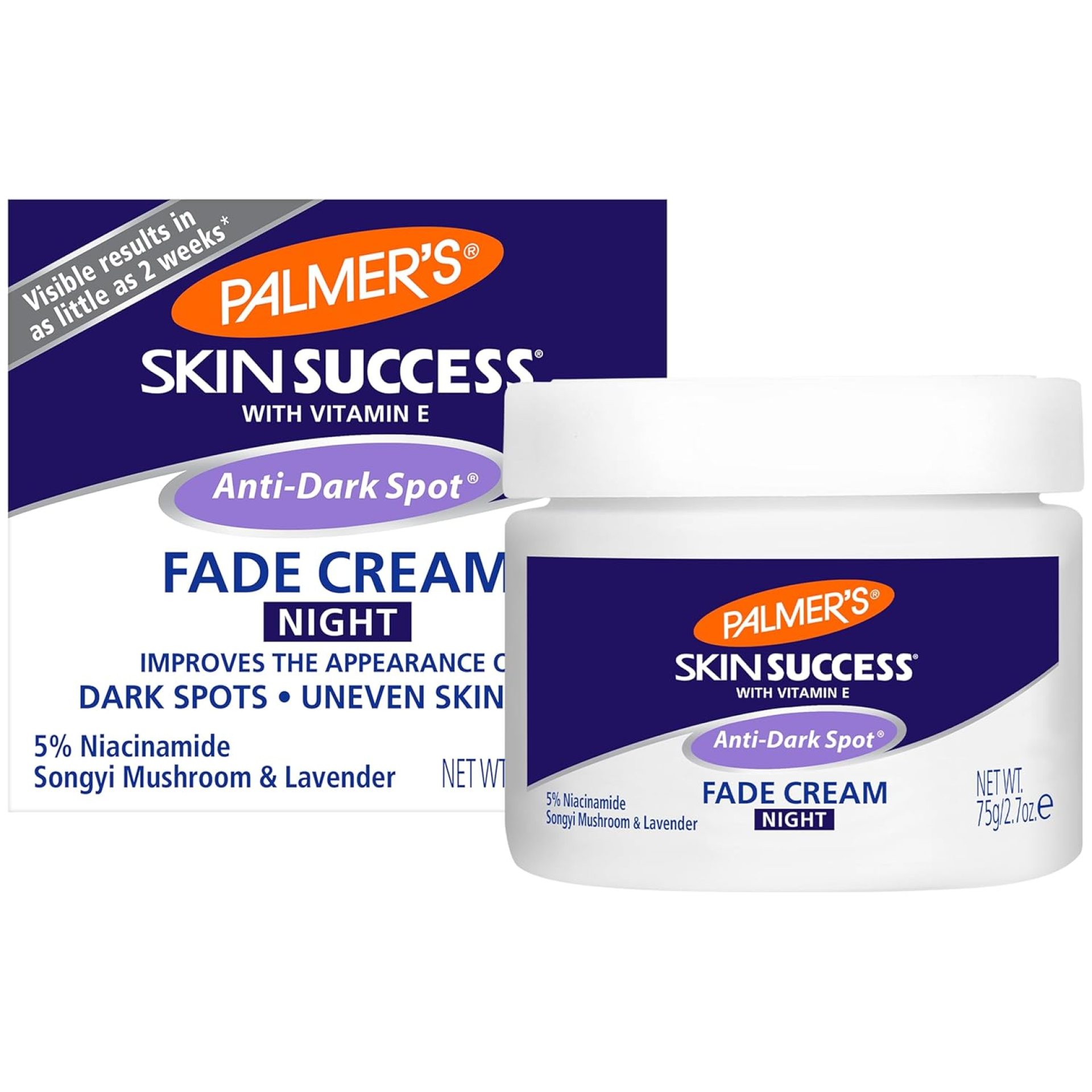 Palmer’s Skin Success Anti-Dark Spot Nighttime Fade Cream with Retinol & Niacinamide, Dark Spot Corrector for Face, Night Moisturizer Helps Reduce Dark Spots, Fine Lines & Wrinkles, 2.7 Ounce Palmer’s Skin Success Anti-Dark Spot Nighttime Fade Cream with Retinol & Niacinamide, Dark Spot Corrector for Face, Night Moisturizer Helps Reduce Dark Spots, Fine Lines & Wrinkles, 2.7 Ounce