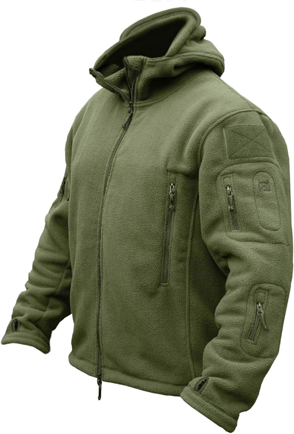 CRYSULLY Men’s Military Tactical Sport Warm Fleece Hooded Outdoor Adventure Jacket Coats CRYSULLY Men’s Military Tactical Sport Warm Fleece Hooded Outdoor Adventure Jacket Coats