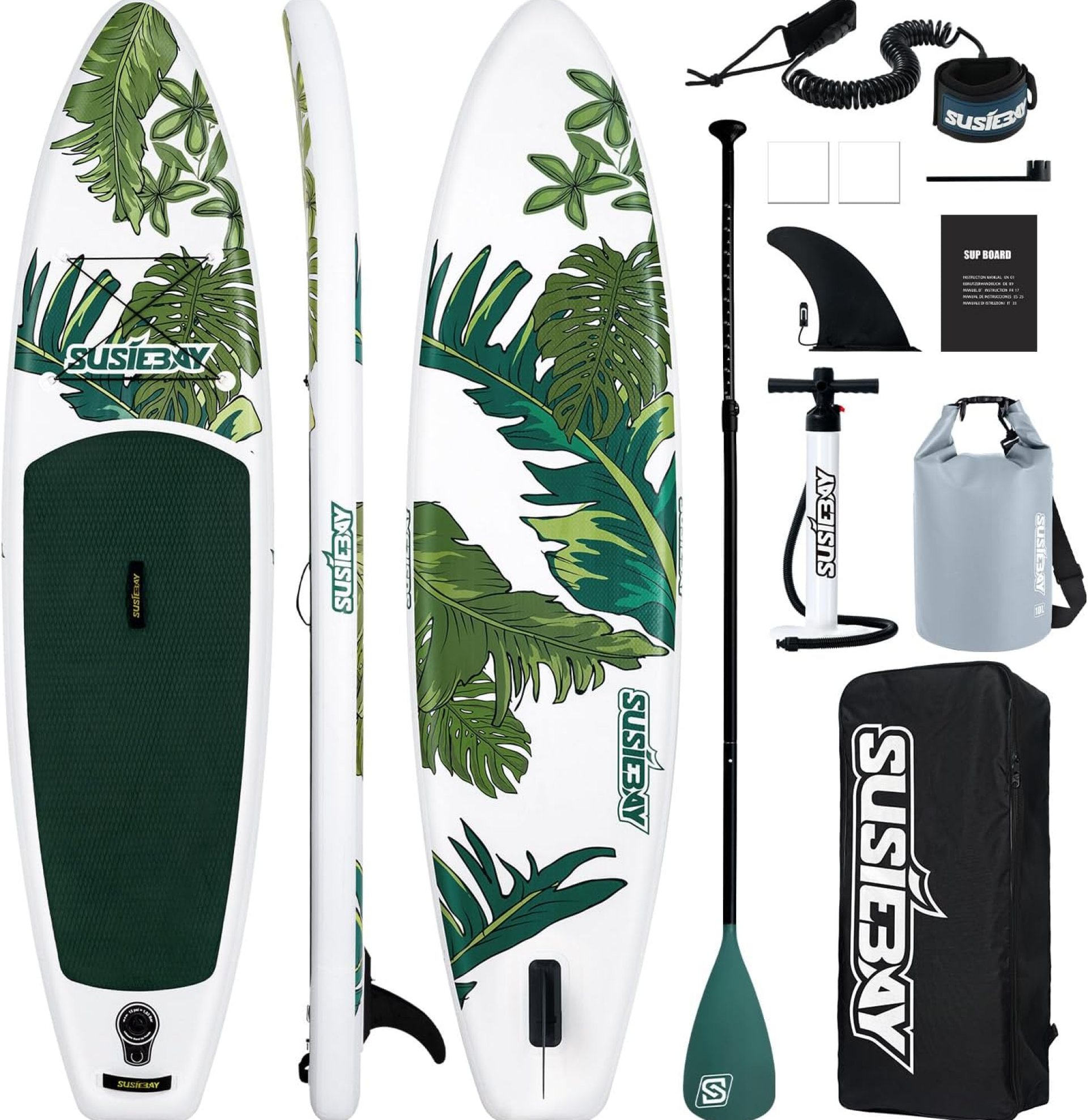 Inflatable Stand Up Paddle Board, 11ft Paddle Board for Adults & Youth, Durable SUP Accessories with Non-Slip Deck, Dual Hand Pump,10L Dry Bag,108L Backpack Inflatable Stand Up Paddle Board, 11ft Paddle Board for Adults & Youth, Durable SUP Accessories with Non-Slip Deck, Dual Hand Pump,10L Dry Bag,108L Backpack