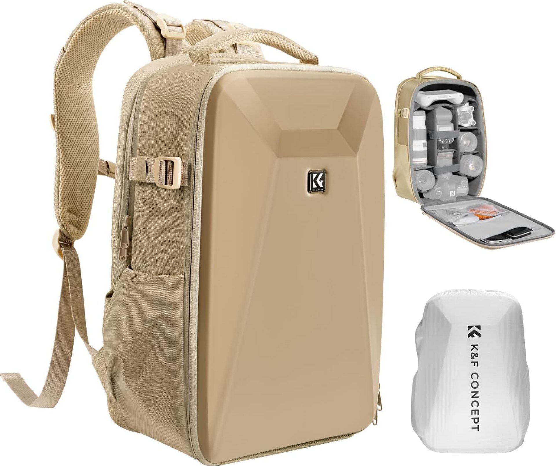 K&F Concept Camera Backpack,Hardshell Photography DSLR Camera Bag with 15-15.6 Inch Laptop Compartment Waterproof Hard Shell Camera Case Compatible for Canon/Nikon/Sony/DJI Mavic Drone K&F Concept Camera Backpack,Hardshell Photography DSLR Camera Bag with 15-15.6 Inch Laptop Compartment Waterproof Hard Shell Camera Case Compatible for Canon/Nikon/Sony/DJI Mavic Drone