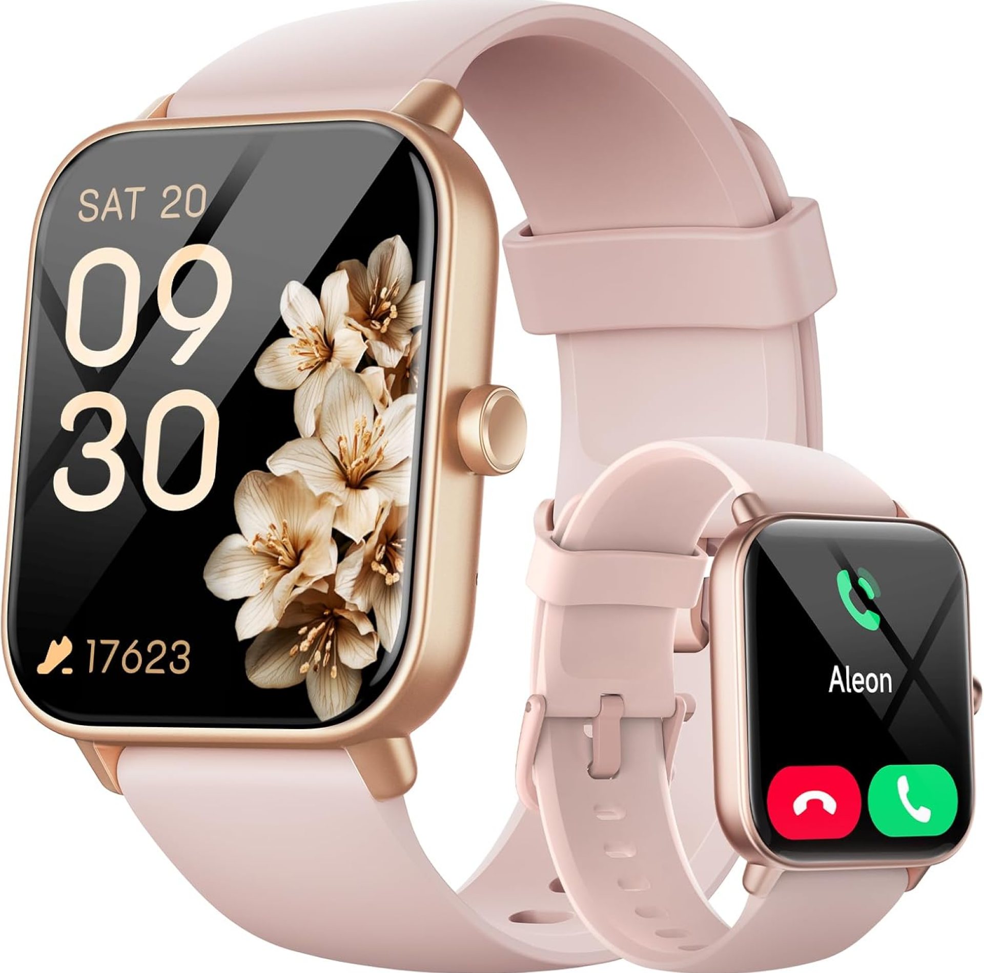 aeac Smart Watches for Women Android & iPhone, 1.8″ HD Smart Watch with Bluetooth Call (Answer/Make), Fitness Watch with 110 Sport Mode/Heart Rate/SpO2/Sleep Monitor/Calories/IP68 Waterproof Alexa aeac Smart Watches for Women Android & iPhone, 1.8″ HD Smart Watch with Bluetooth Call (Answer/Make), Fitness Watch with 110 Sport Mode/Heart Rate/SpO2/Sleep Monitor/Calories/IP68 Waterproof Alexa 