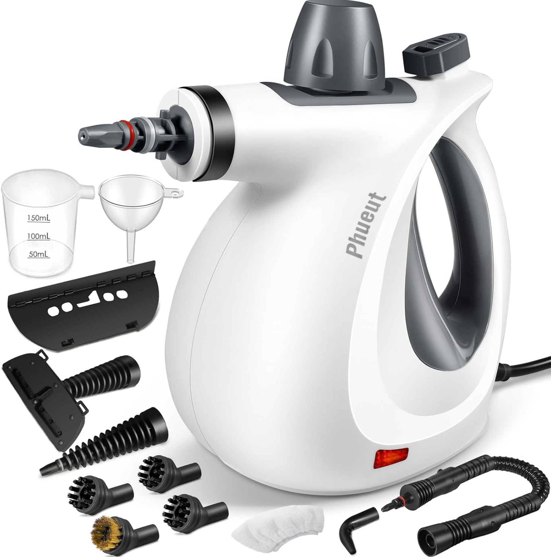 Pressurized Handheld Multi-Surface Natural Steam Cleaner with 12 pcs Accessories, Multi-Purpose Steamer for Home Use, Steamer for Cleaning Floor, Upholstery, Grout and Car Pressurized Handheld Multi-Surface Natural Steam Cleaner with 12 pcs Accessories, Multi-Purpose Steamer for Home Use, Steamer for Cleaning Floor, Upholstery, Grout and Car