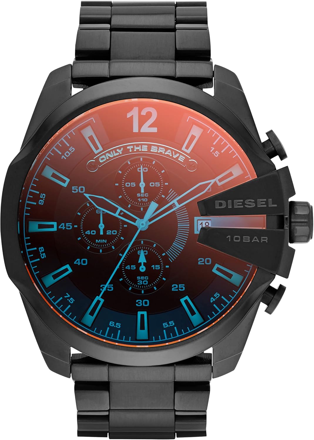 Diesel Mega Chief Stainless Steel Men’s Watch with Analog or Digital Movement Diesel Mega Chief Stainless Steel Men’s Watch with Analog or Digital Movement