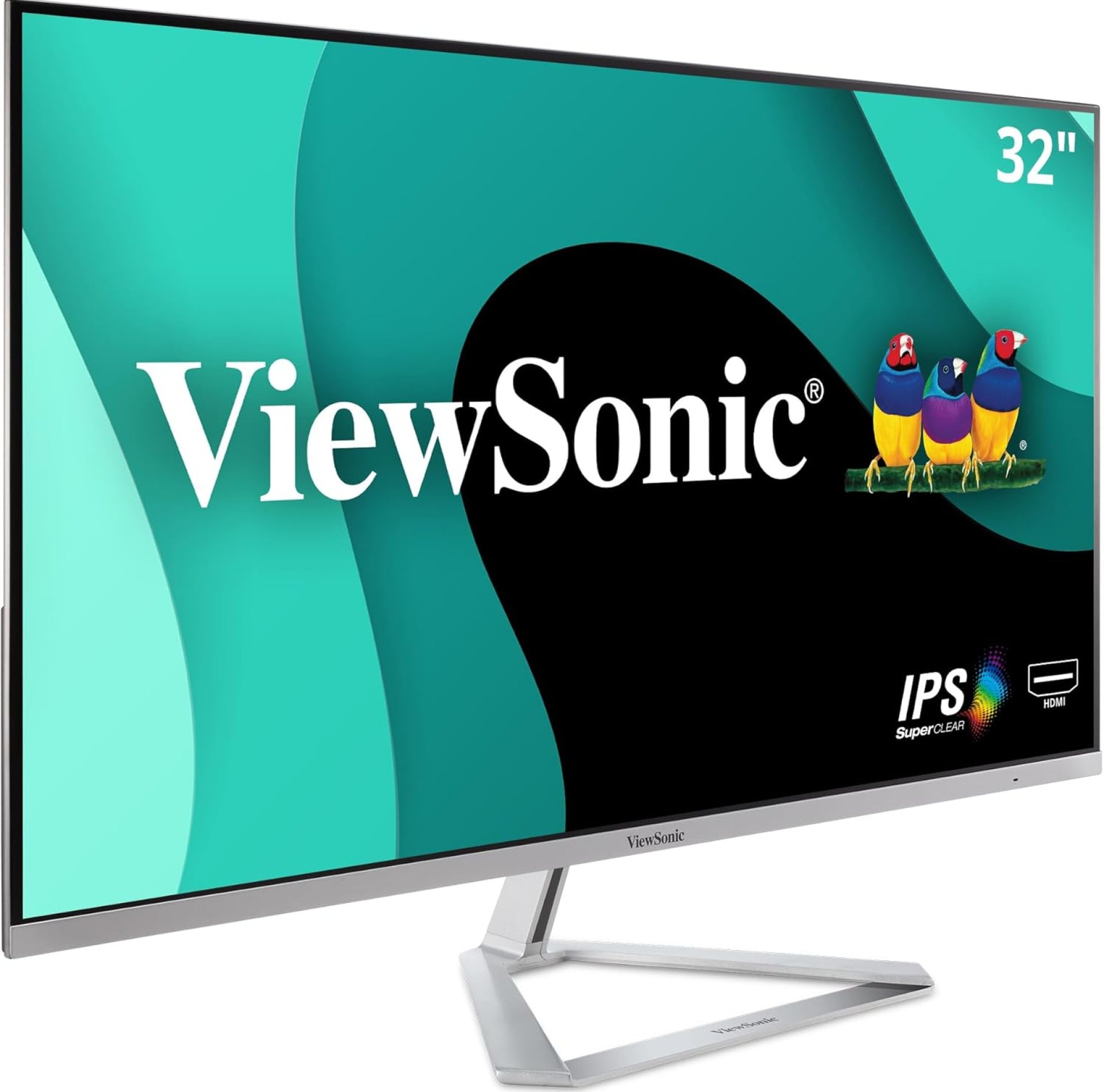 ViewSonic VX3276-MHD 32 Inch 1080p Widescreen IPS Monitor with Ultra-Thin Bezels, Screen Split Capability HDMI and DisplayPort ViewSonic VX3276-MHD 32 Inch 1080p Widescreen IPS Monitor with Ultra-Thin Bezels, Screen Split Capability HDMI and DisplayPort