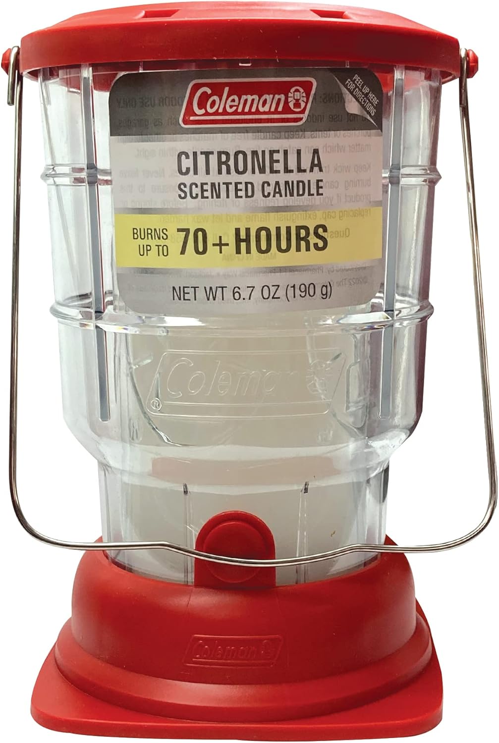 Coleman 70+ Hour Outdoor Candle Lantern – Classic Design, Easy Carry & Hang, Extended Burn Time – Essential for Camping, Picnics, and Patio Ambiance – 6.7 oz, Red Coleman 70+ Hour Outdoor Candle Lantern – Classic Design, Easy Carry & Hang, Extended Burn Time – Essential for Camping, Picnics, and Patio Ambiance – 6.7 oz, Red