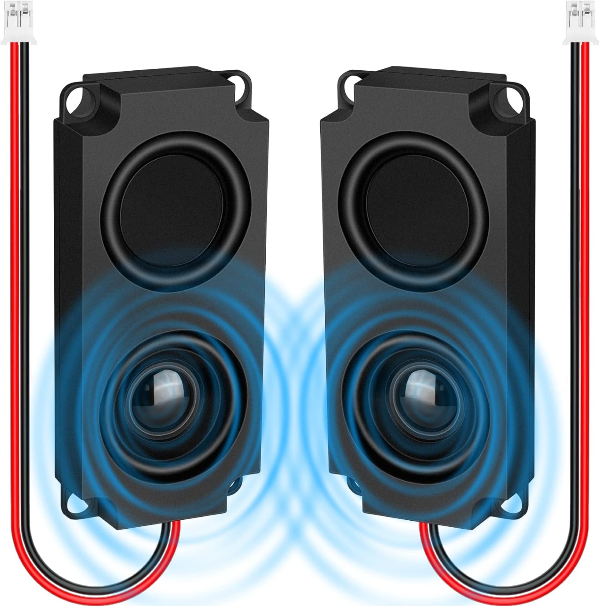 MakerHawk 2pcs Ar duino Speaker 5 Watt 8 Ohm Double Cavity Mini Speaker Full-Range Cavity Advertising Machine Small Speaker 3.3V 5V with JST-PH2.5mm-2 pin Interface MakerHawk 2pcs Ar duino Speaker 5 Watt 8 Ohm Double Cavity Mini Speaker Full-Range Cavity Advertising Machine Small Speaker 3.3V 5V with JST-PH2.5mm-2 pin Interface