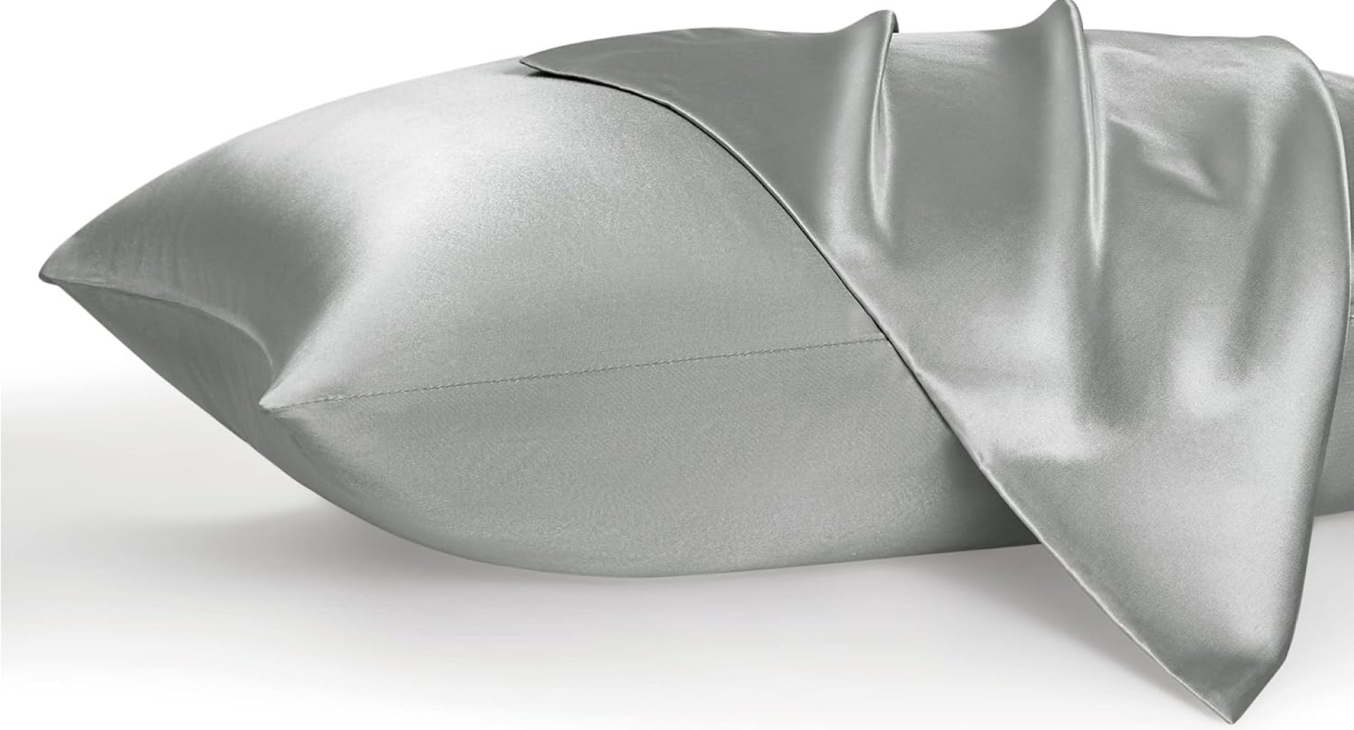 Bedsure Satin Pillowcases, Similar to Silk Pillow Cases Queen Size Set of 2, Cooling Pillow Case for Hot Sleepers with Envelope Closure, Gifts for Women Men, Silver Grey, 20×30 Inches Bedsure Satin Pillowcases, Similar to Silk Pillow Cases Queen Size Set of 2, Cooling Pillow Case for Hot Sleepers with Envelope Closure, Gifts for Women Men, Silver Grey, 20×30 Inches