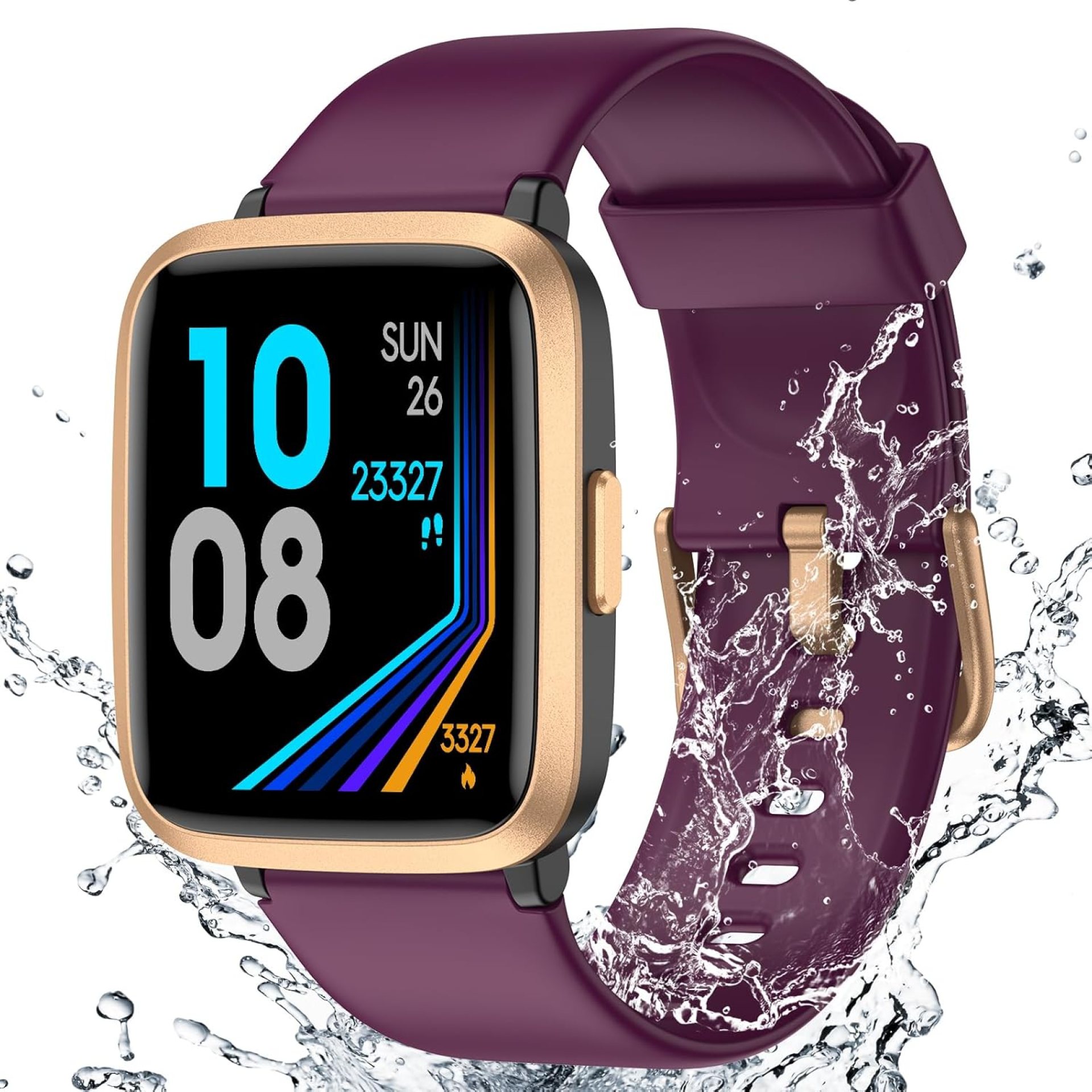 Fitness Tracker Watch with Heart Rate Monitor, Large Screen Activity Tracker with Pedometer, Sleep Monitor, Calories & Step Counter, 5ATM Waterproof Smart Watch for Women Men Fitness Watch for Sports Fitness Tracker Watch with Heart Rate Monitor, Large Screen Activity Tracker with Pedometer, Sleep Monitor, Calories & Step Counter, 5ATM Waterproof Smart Watch for Women Men Fitness Watch for Sports