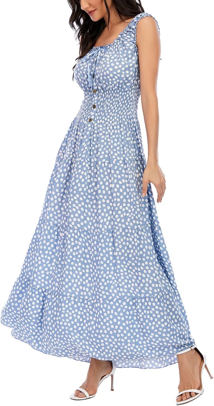 OSTOO Women’s 2025 Summer Boho Floral Print Tiered Casual Flowy Long Maxi Dress OSTOO Women’s 2025 Summer Boho Floral Print Tiered Casual Flowy Long Maxi Dress