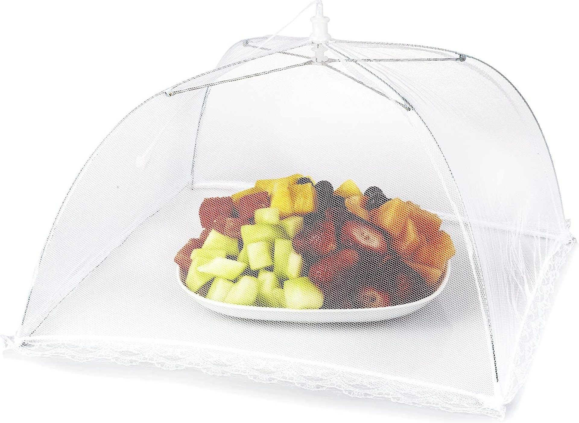 Mesh Outdoor Food Cover Tents (6 pack): Collapsible Umbrella Tents for Picnics, BBQ, Camping & Outdoor Cooking; Pop Up Screen Net & Plate Protector; Shields Food Plates & Glasses From Flies, Bugs Mesh Outdoor Food Cover Tents (6 pack): Collapsible Umbrella Tents for Picnics, BBQ, Camping & Outdoor Cooking; Pop Up Screen Net & Plate Protector; Shields Food Plates & Glasses From Flies, Bugs