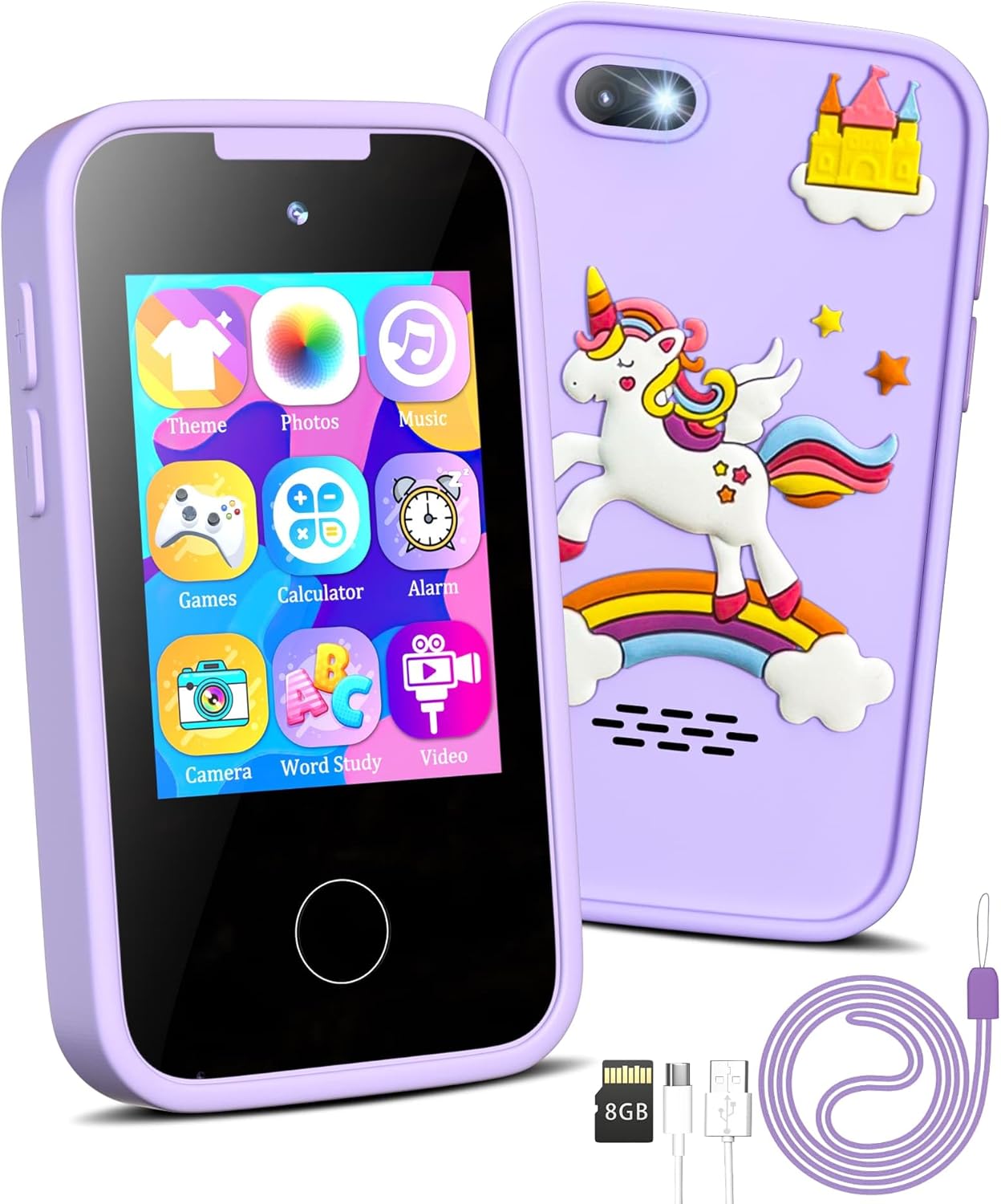 Kids Smart Phone Unicorns Gifts for Girls 6-8 Year Old Touchscreen Toy Cell Phone with Multi APPs 8G TF Card for Learning Play Christmas Birthday Gifts for Girls Age 3 4 5 6 7 8 9 Kids Smart Phone Unicorns Gifts for Girls 6-8 Year Old Touchscreen Toy Cell Phone with Multi APPs 8G TF Card for Learning Play Christmas Birthday Gifts for Girls Age 3 4 5 6 7 8 9