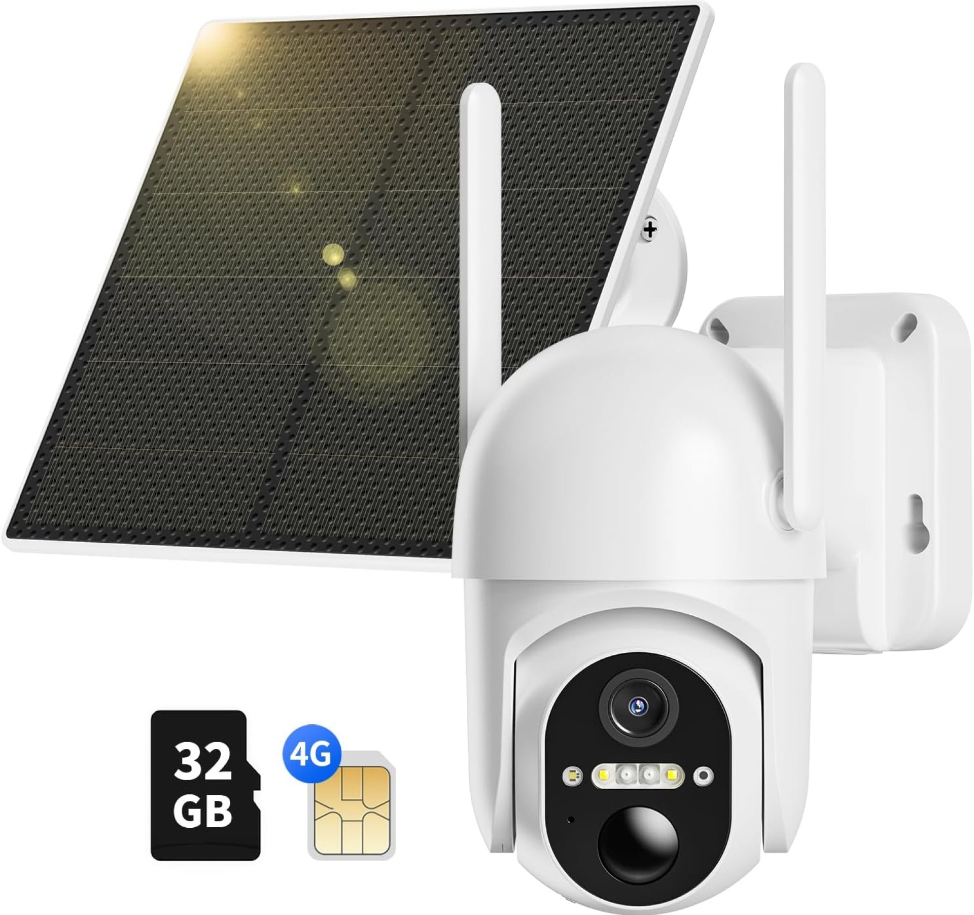 Ebitcam 4G LTE Cellular Security Camera Includes Memory Card & SIM Card(Support Verizon/AT&T/T-Mobile), 2K Solar Outdoor Cam Wireless Without WiFi Needed, 360° Live View, Color Night Vision Ebitcam 4G LTE Cellular Security Camera Includes Memory Card & SIM Card(Support Verizon/AT&T/T-Mobile), 2K Solar Outdoor Cam Wireless Without WiFi Needed, 360° Live View, Color Night Vision