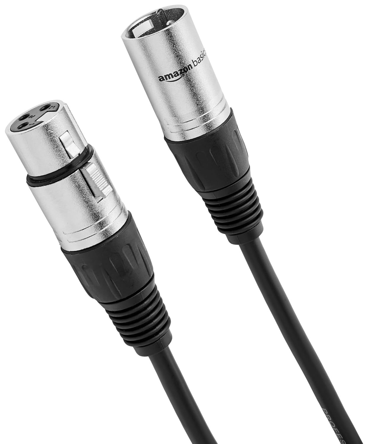 Amazon Basics 2-Pack XLR Microphone Cable for Speaker or PA System, All Copper Conductors, 6MM PVC Jacket, 10 Foot, Black Amazon Basics 2-Pack XLR Microphone Cable for Speaker or PA System, All Copper Conductors, 6MM PVC Jacket, 10 Foot, Black