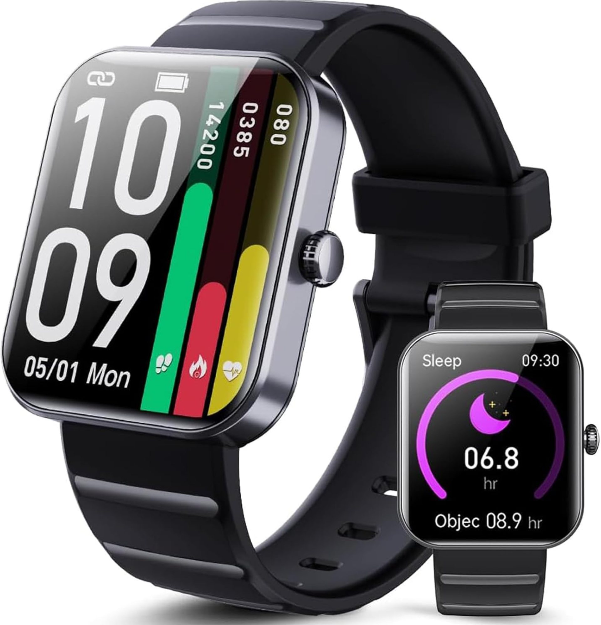 Smart Watches for Women Men, Smart Watch Fitness Sleep Tracker Heart Rate Blood Oxygen Blood Pressure Monitor 1.90″ HD Screen IP67 Waterproof Smart Watches for Women Men, Smart Watch Fitness Sleep Tracker Heart Rate Blood Oxygen Blood Pressure Monitor 1.90″ HD Screen IP67 Waterproof